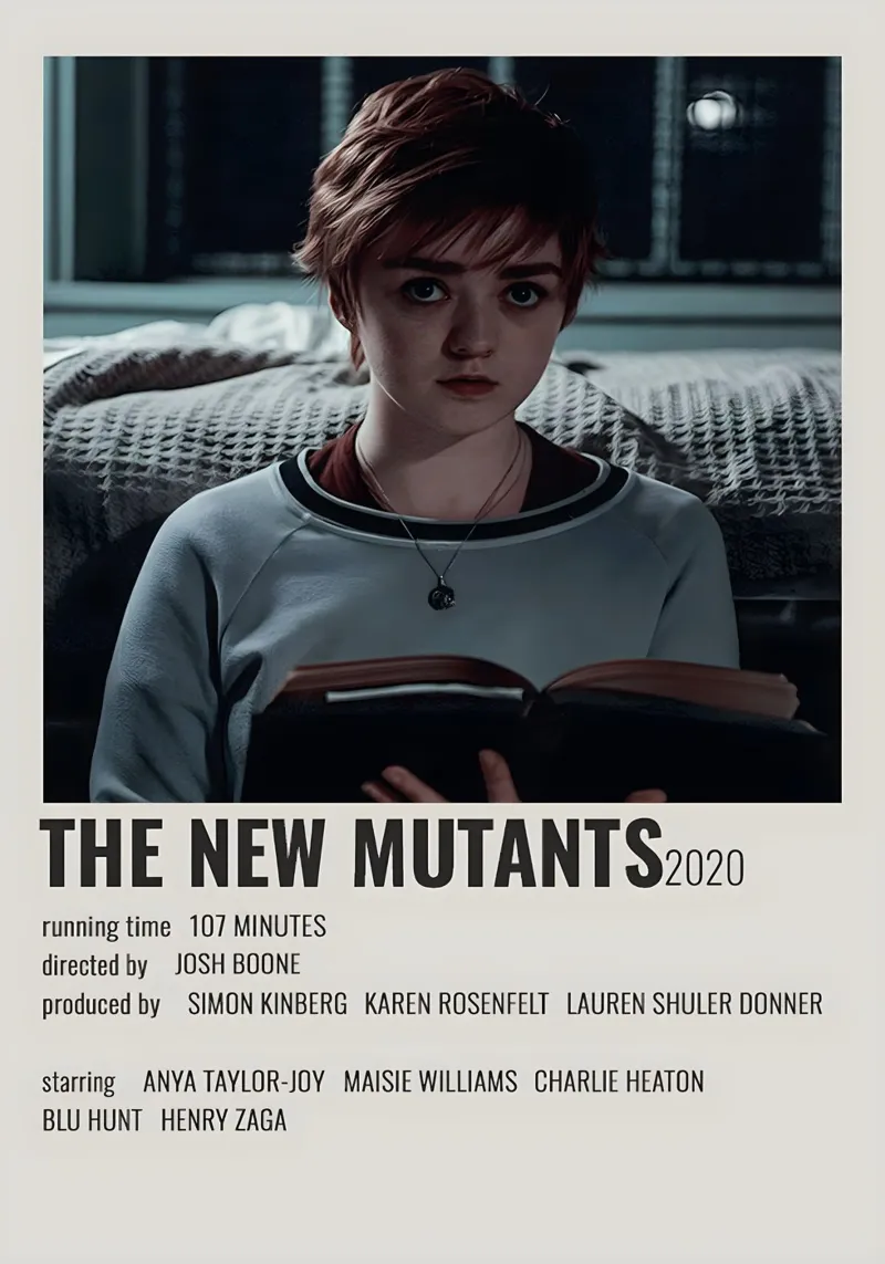 THE NEW MUTANTS2020 pellicola backlit da MVFminimalist