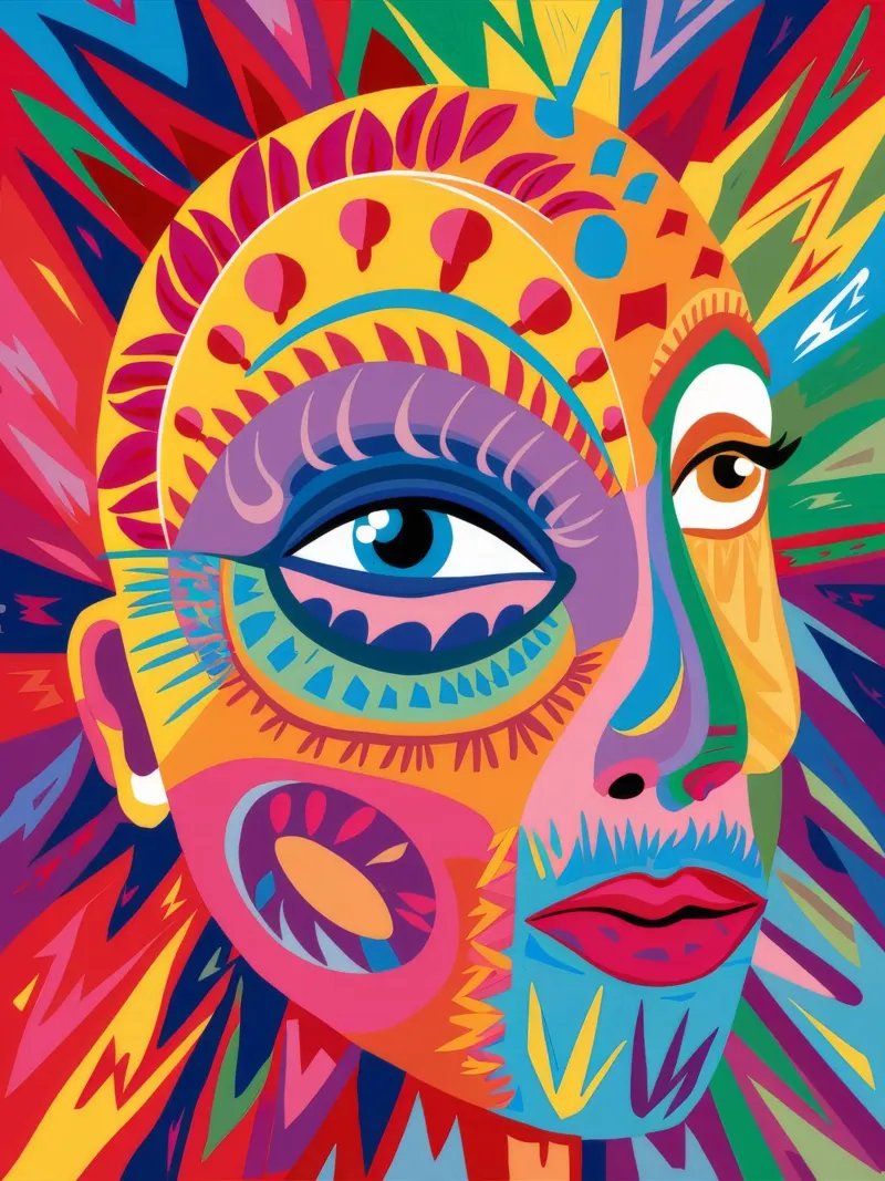 Sguardo psichedelico dell'anima pellicola backlit da Muse Artworks