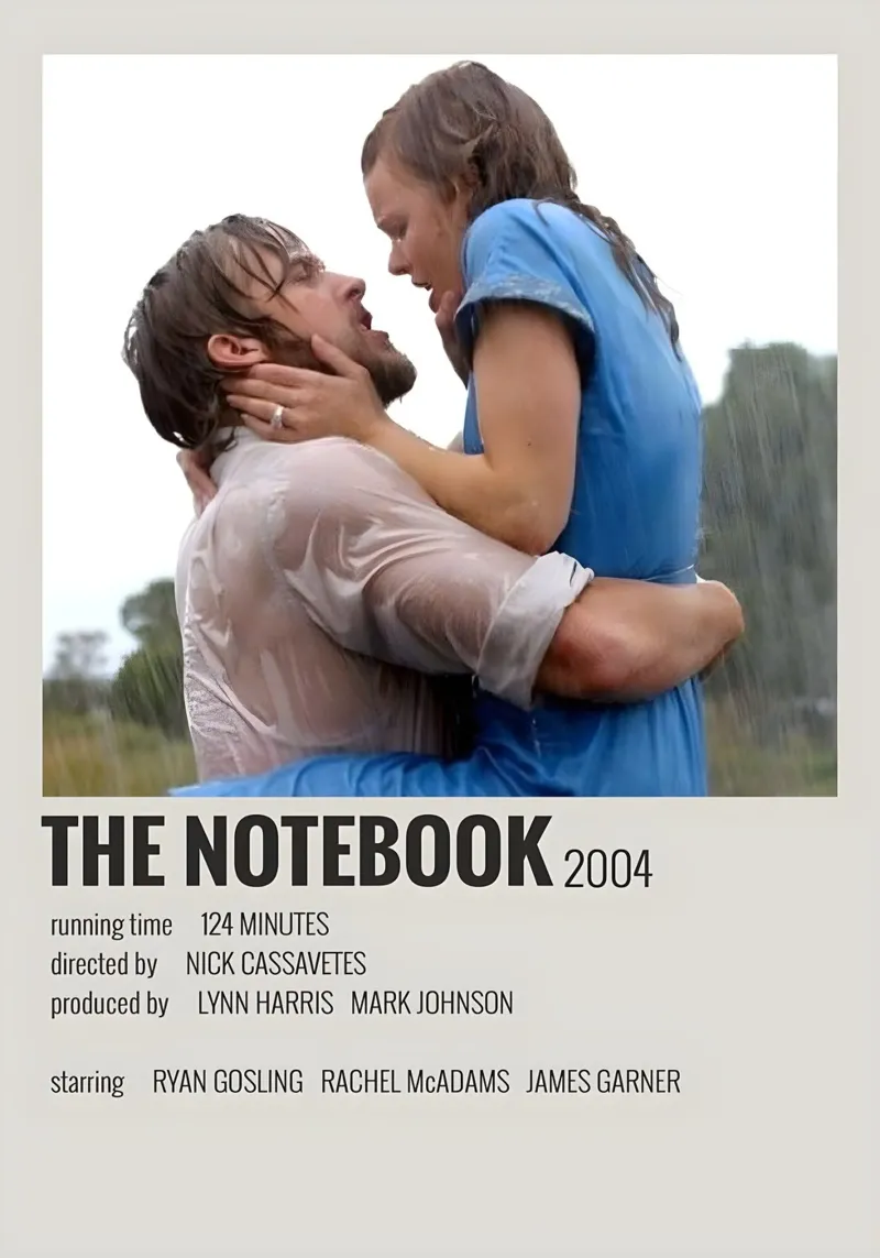 THE NOTEBOOK 2004 pellicola backlit da MVFminimalist