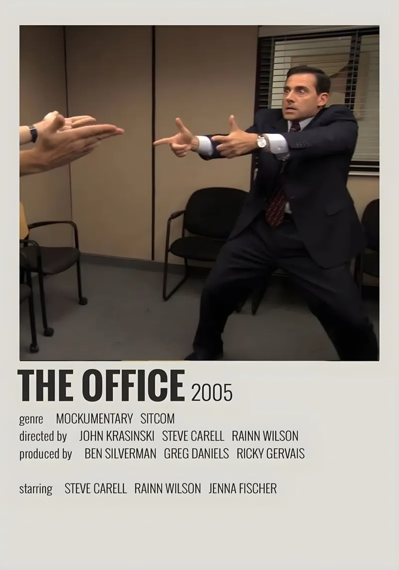 THE OFFICE 2005 poster con telaio in alluminio da MVFminimalist