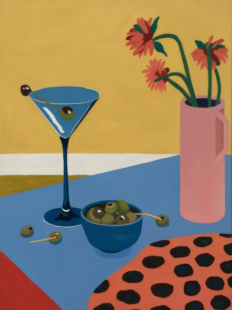 Martini Glass Olives poster da Haven Fantasy