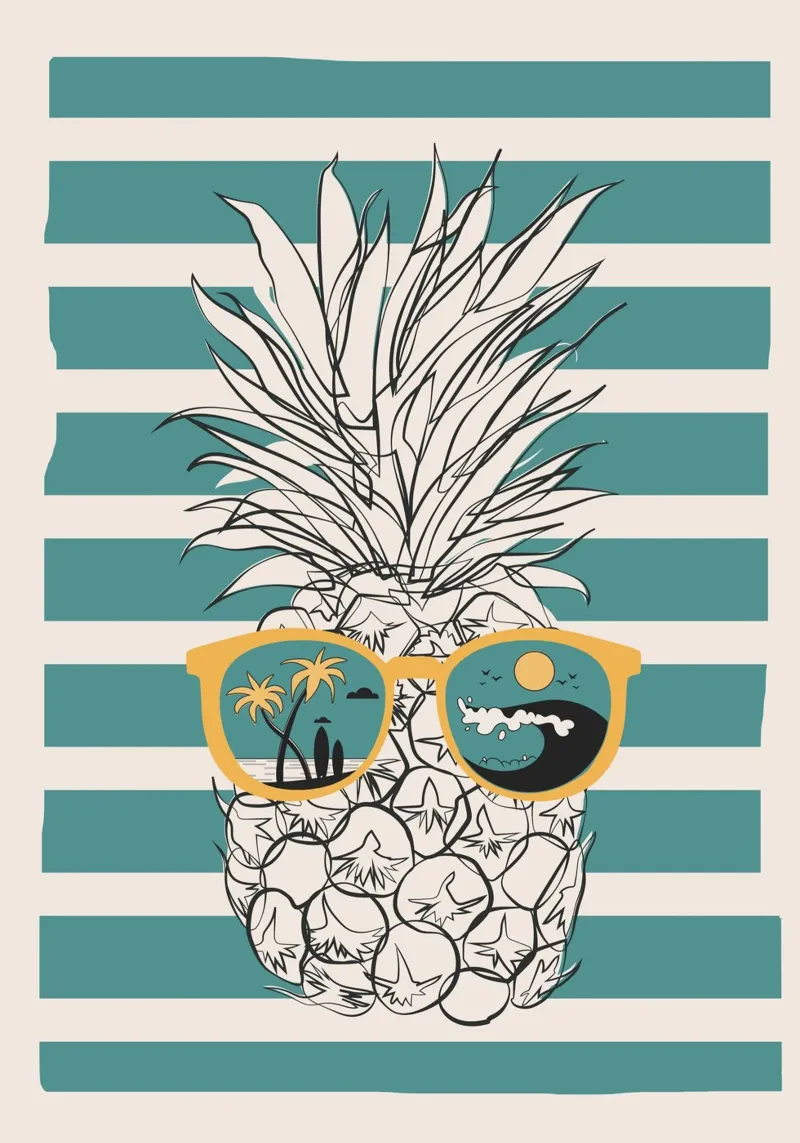 Pineapple Dreams pellicola backlit da Flow Line