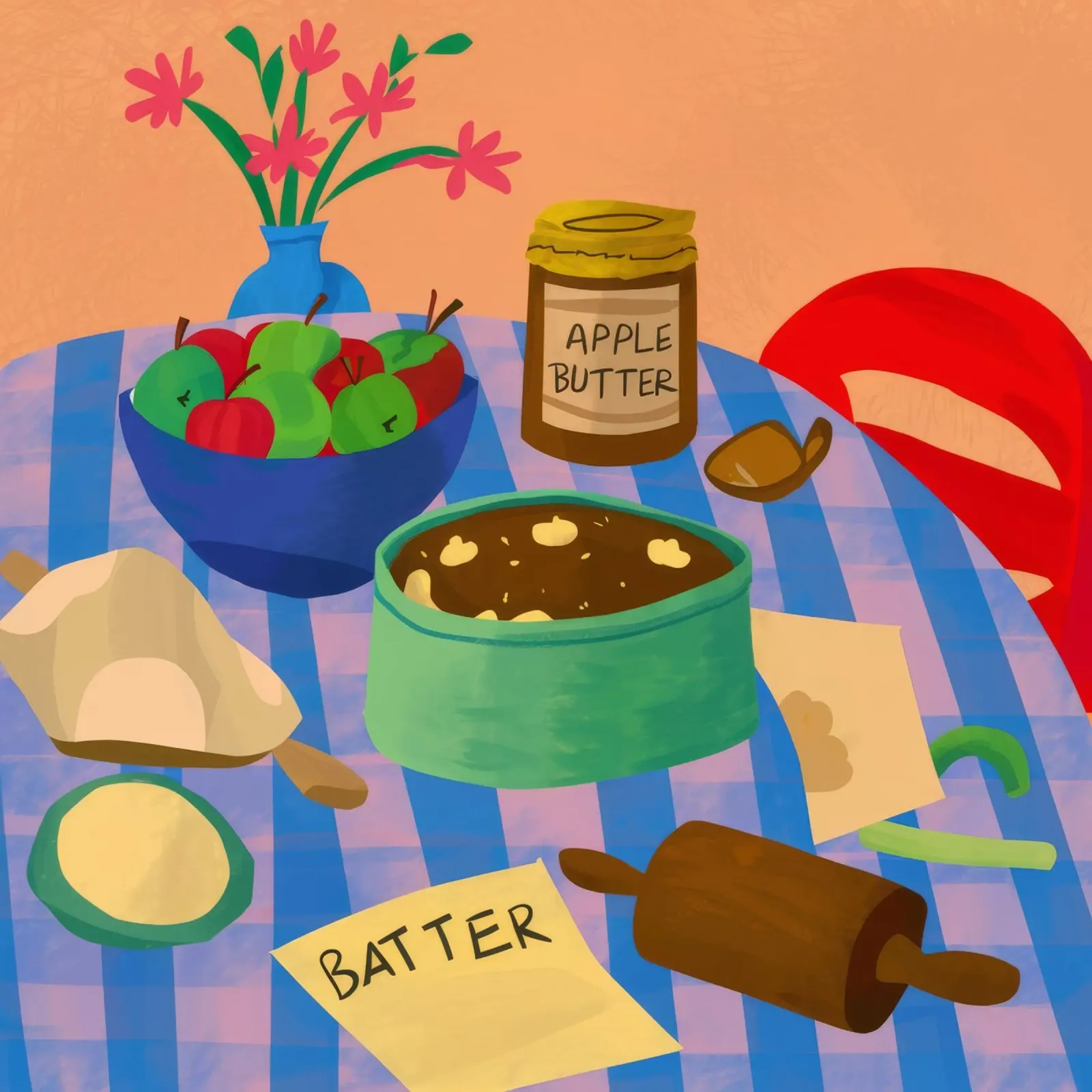 Apfel-Butter-Backen Poster von Muse Artworks
