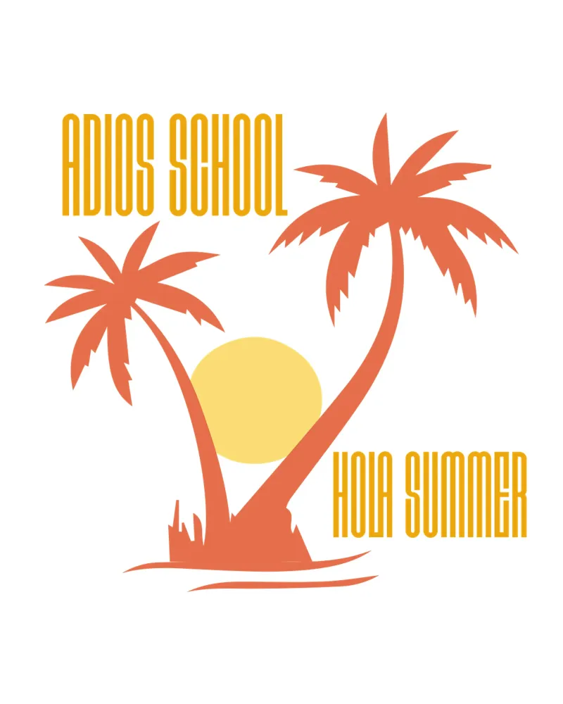 adios school hola summer poster da ArtDesign by KBK