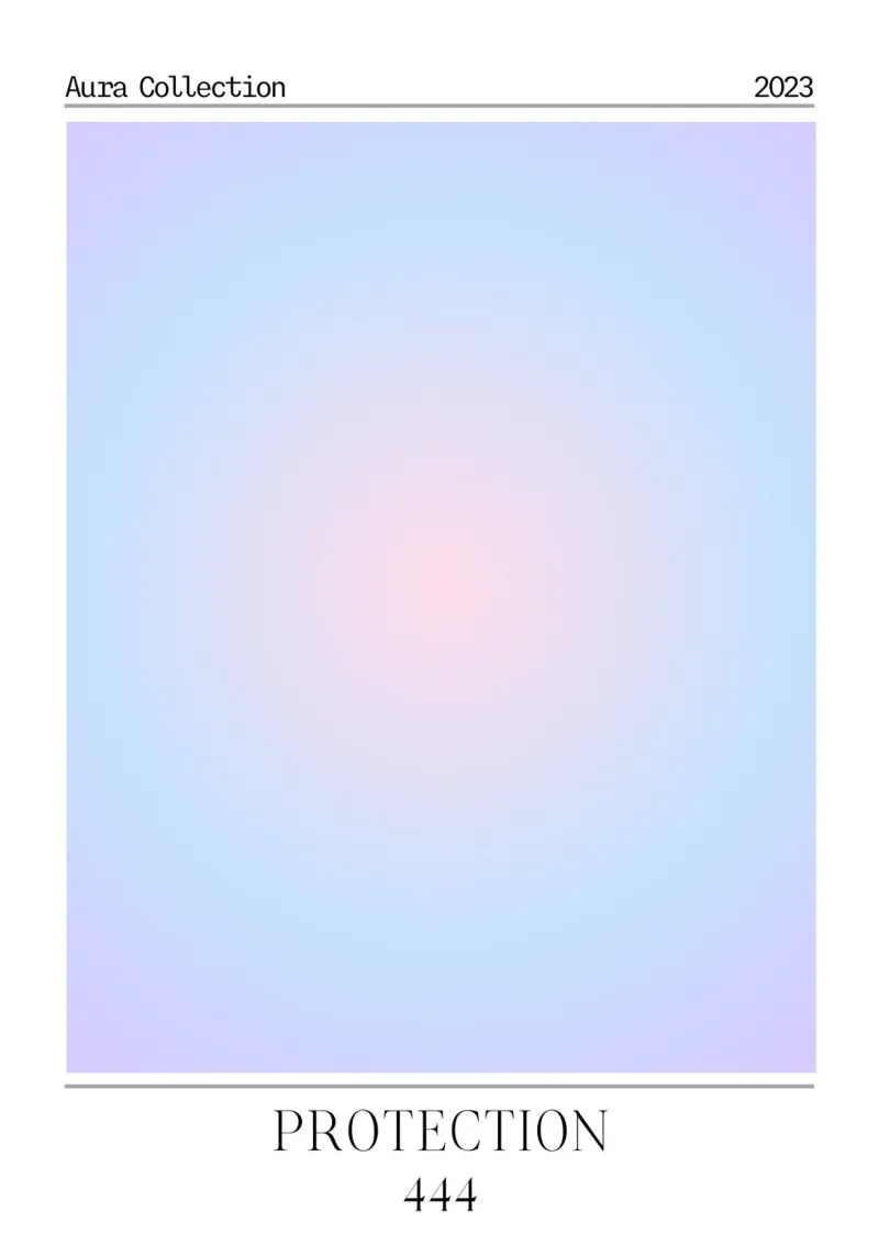 "Protezione" 444 Aura Collection Gradient Poster 2023 plexiglass da homdeco