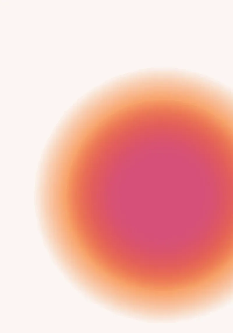 Abstract Fuchsia & Orange Aura Gradient Art Print canvas by homdeco