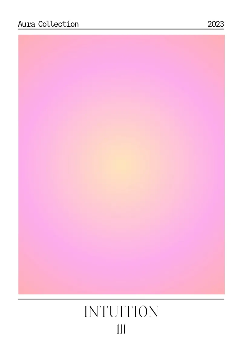 Collezione Aura "Intuition" Rosa Giallo Gradiente 2023 plexiglass da homdeco