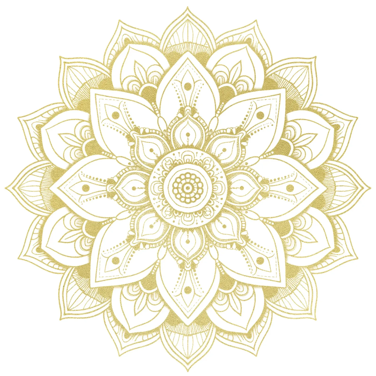 Mandala d'oro pellicola backlit da Spiritual Touch