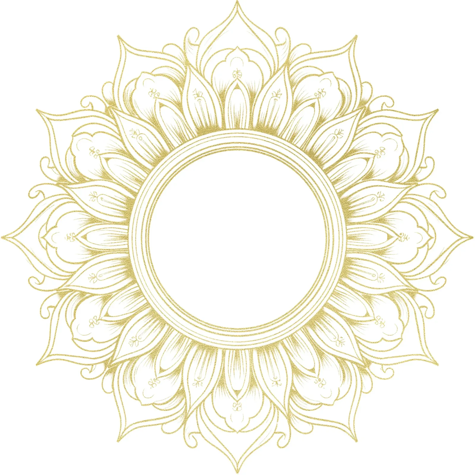 Mandala d'oro pellicola backlit da Spiritual Touch