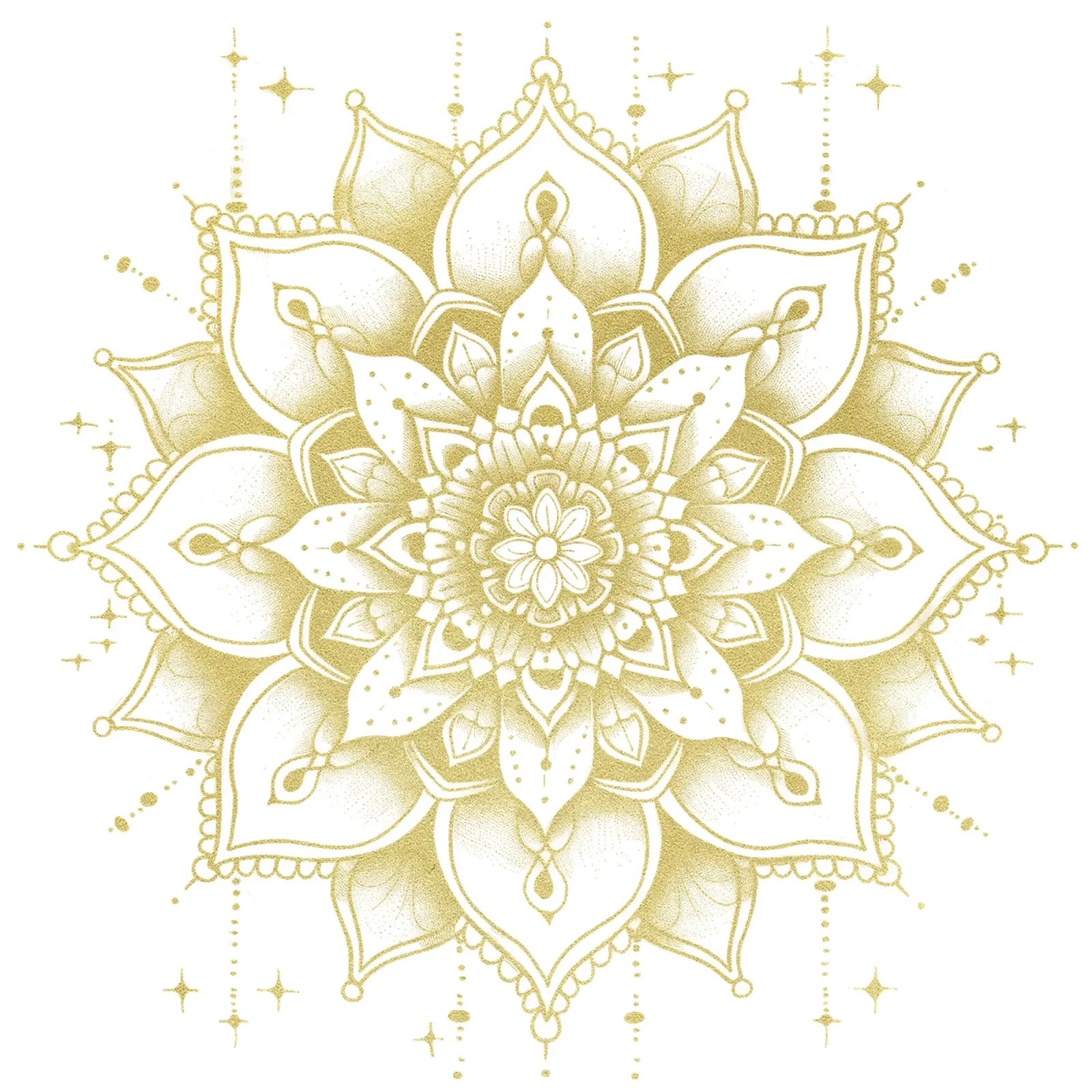 Mandala d'oro poster da Spiritual Touch