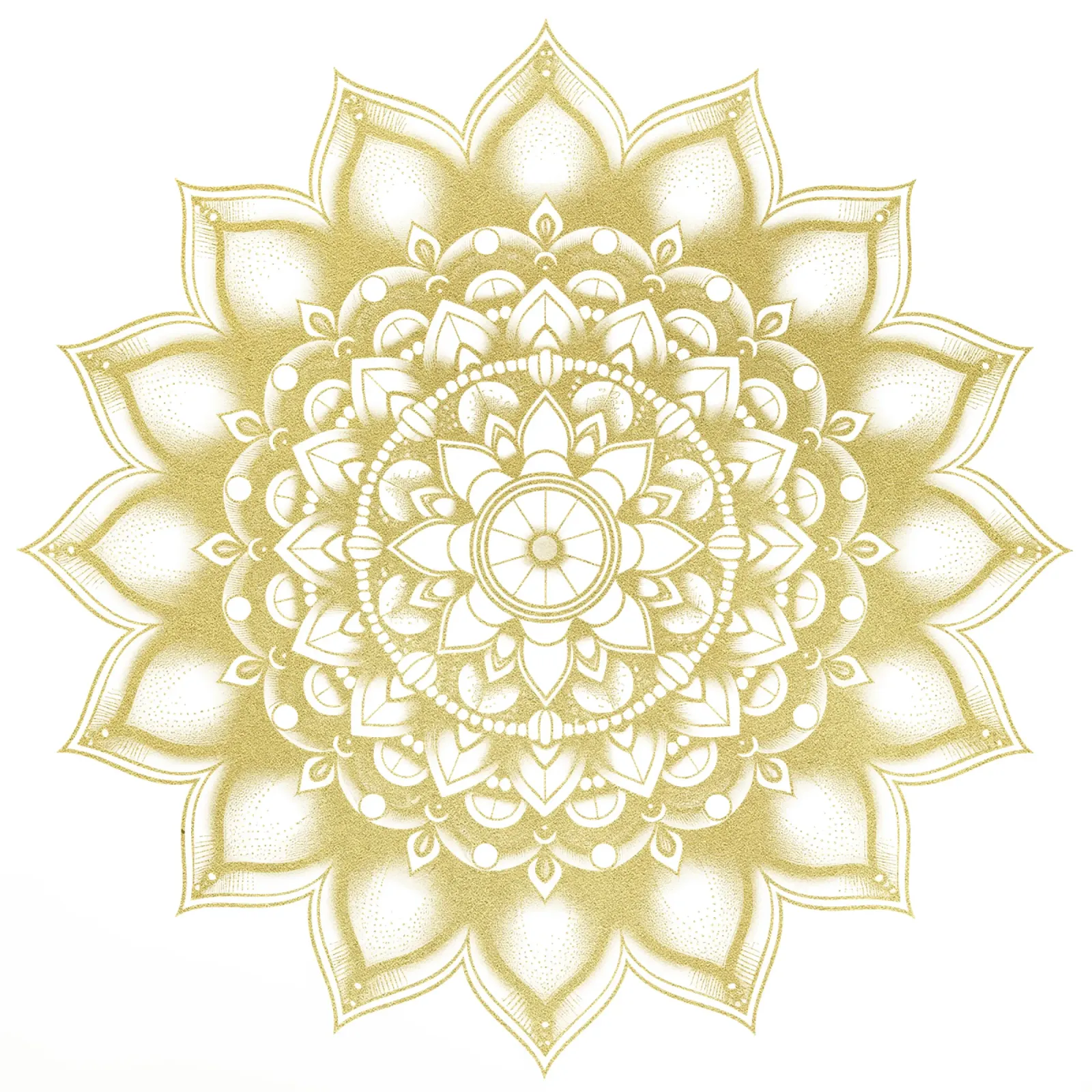 Mandala d'oro pellicola backlit da Spiritual Touch
