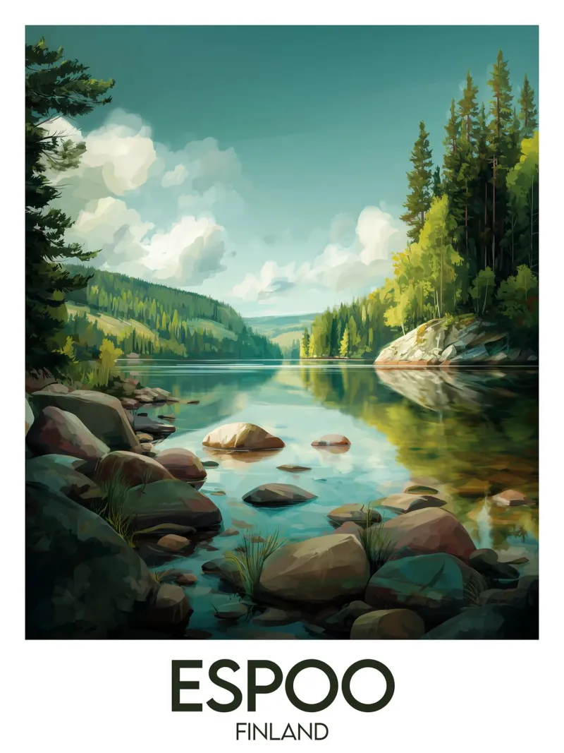 Affiche Espoo poster da Frame the World