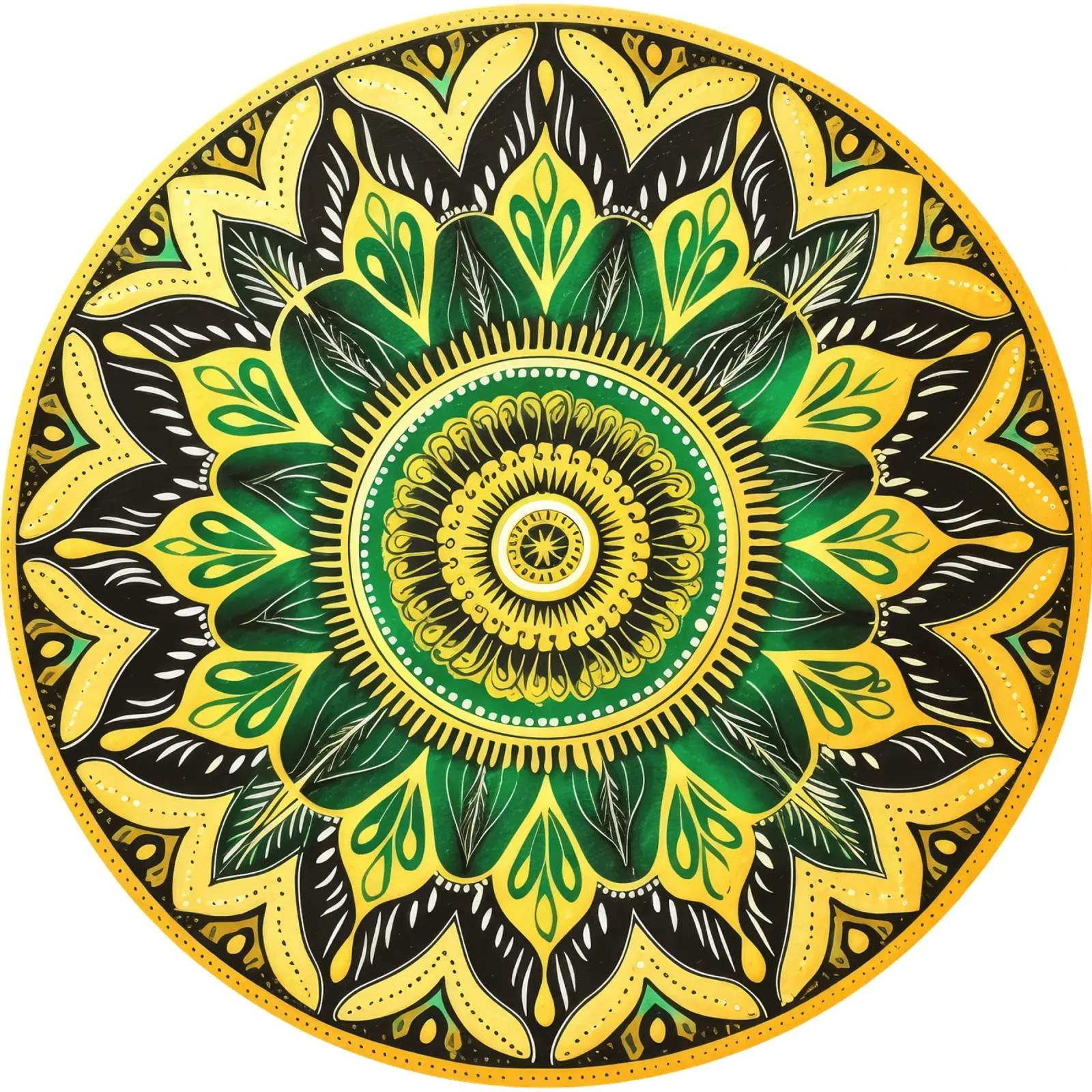 Mandala verde pellicola backlit da Spiritual Touch