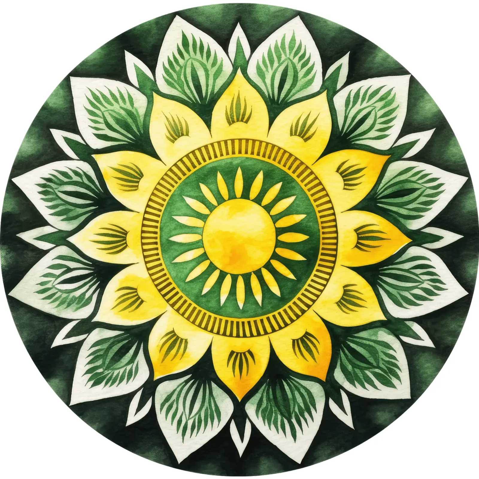 Mandala verde pellicola backlit da Spiritual Touch