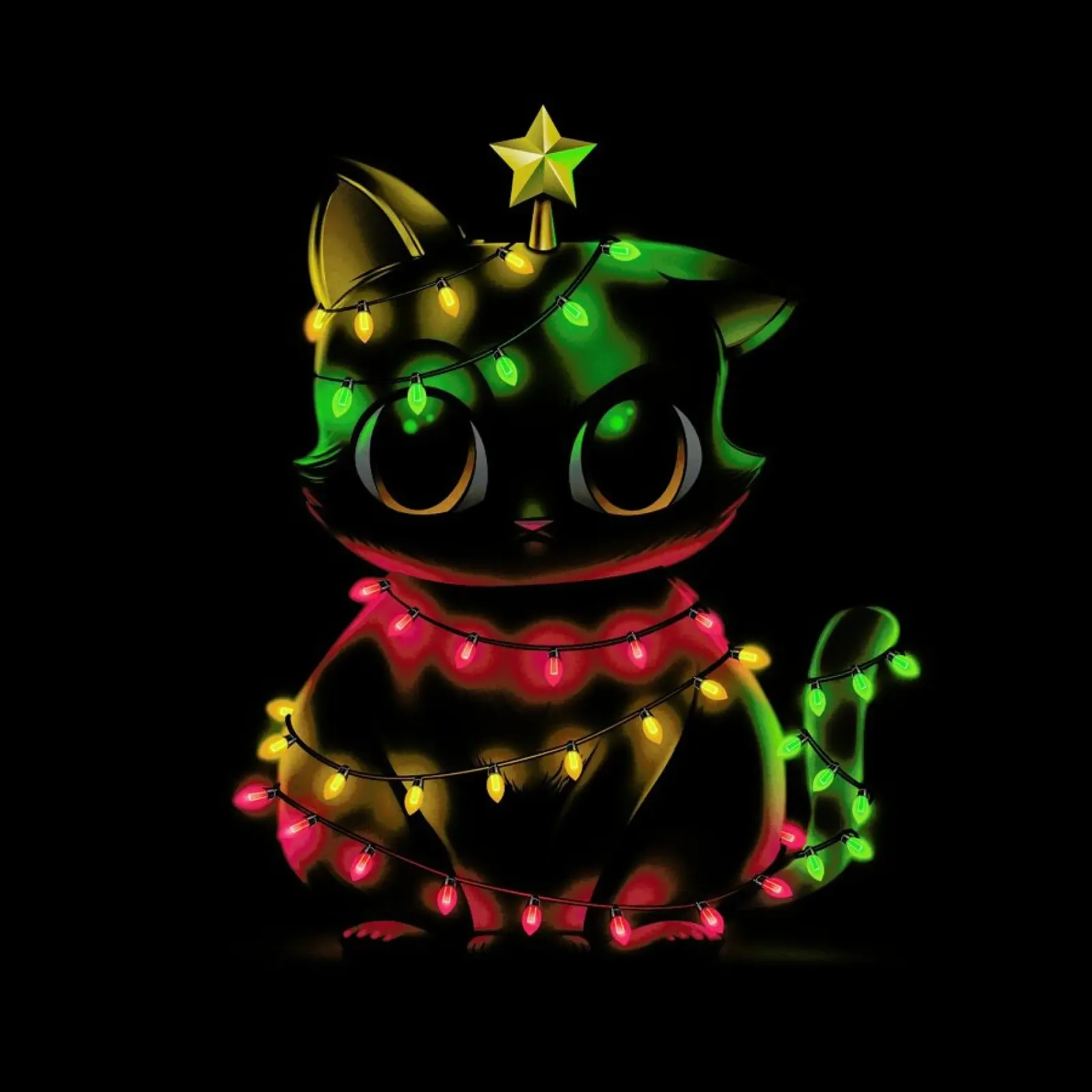 Meow Catmas Lights pellicola backlit da Tobe Fonseca