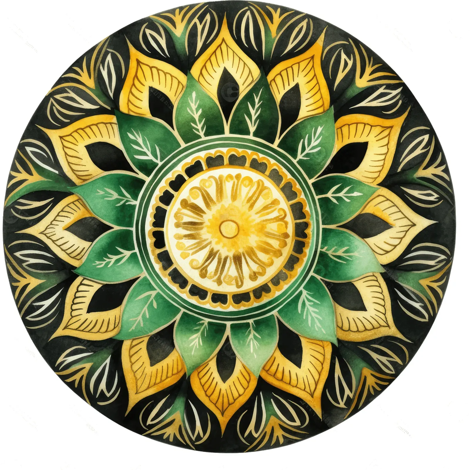 Mandala verde pellicola backlit da Spiritual Touch