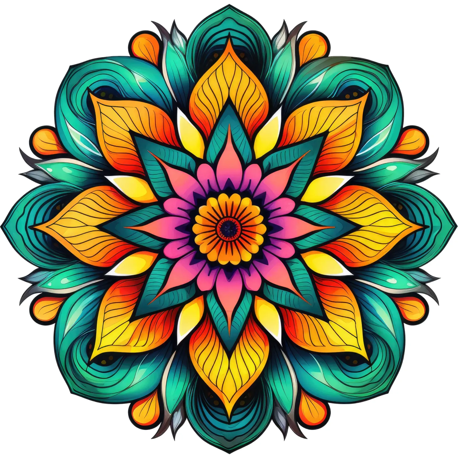 Mandala trilling canvas met Baklijst van Spiritual Touch