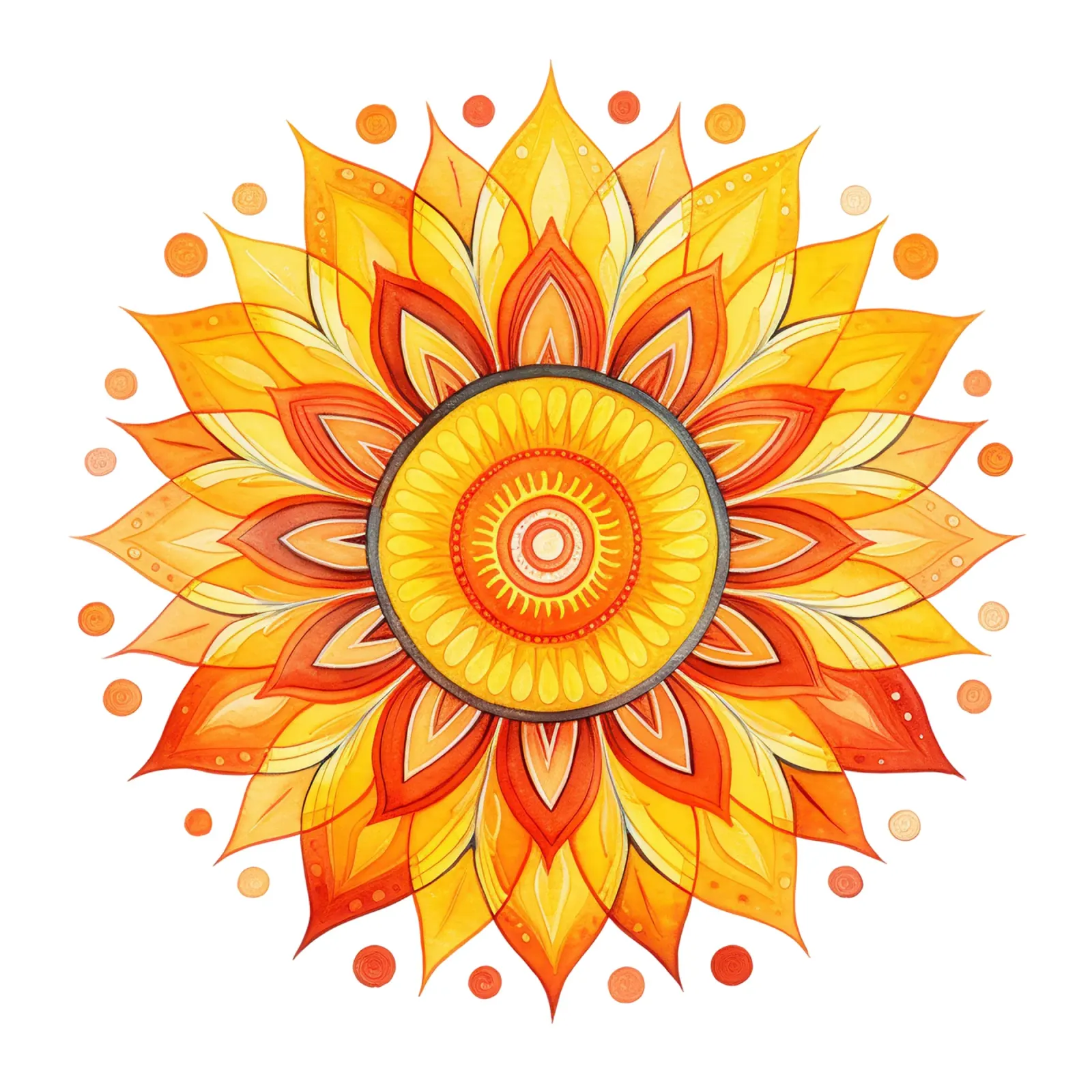 Mandala del sole pellicola backlit da Spiritual Touch