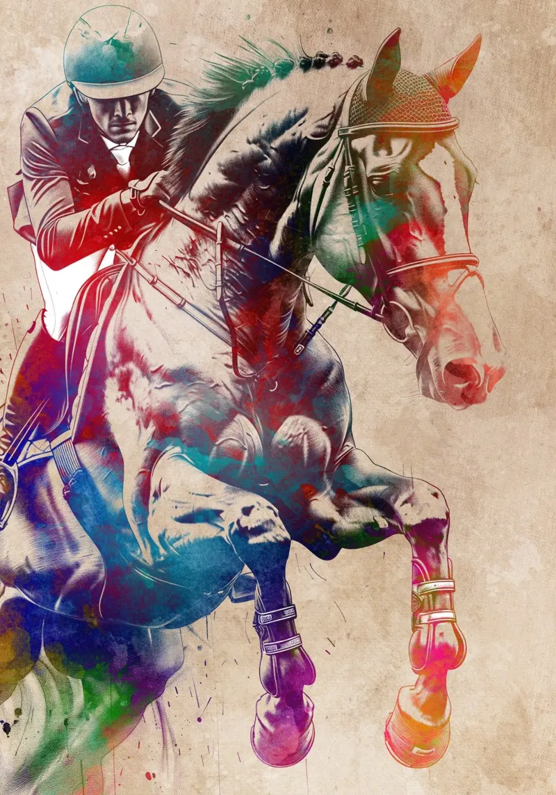Reitersport Kunst Poster von SPORT