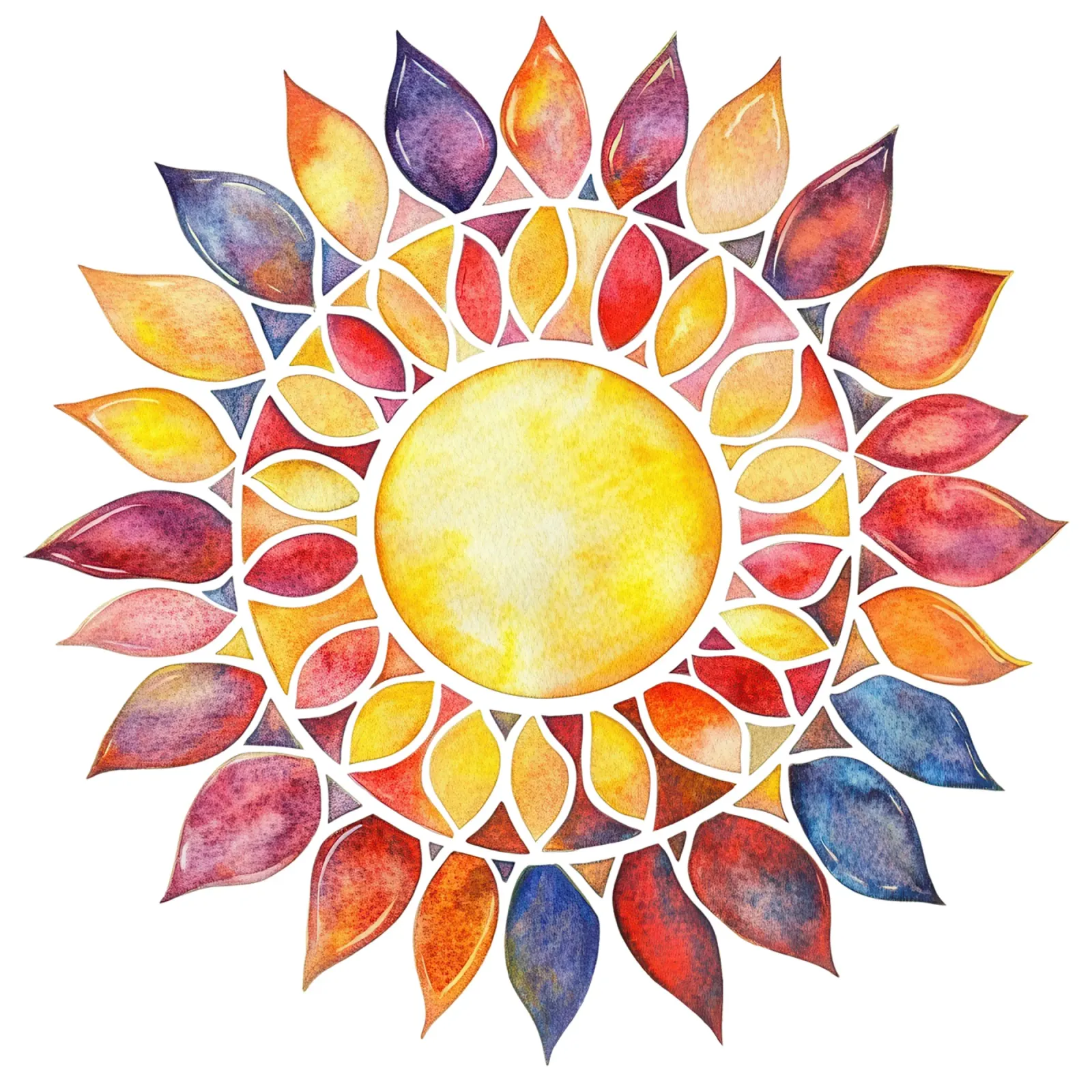 Mandala del sole pellicola backlit da Spiritual Touch