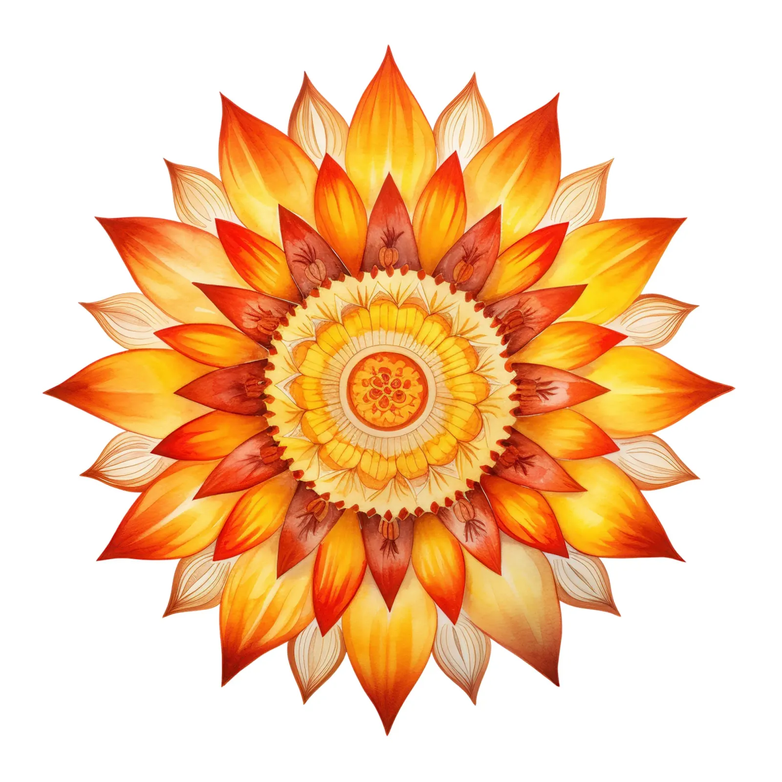 Mandala del sole pellicola backlit da Spiritual Touch