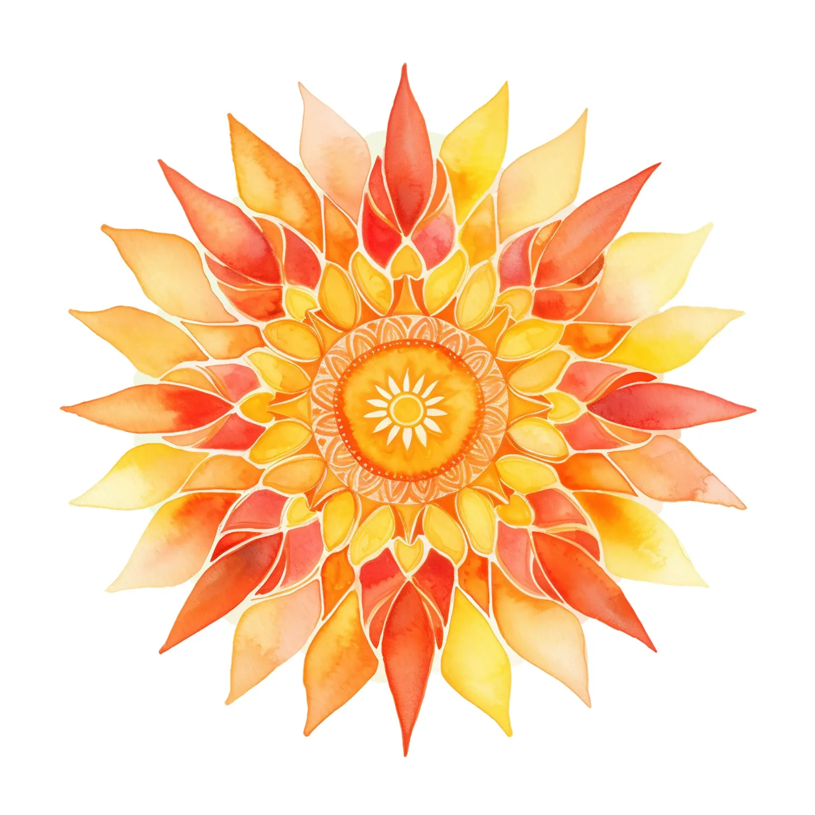 Mandala del sole pellicola backlit da Spiritual Touch