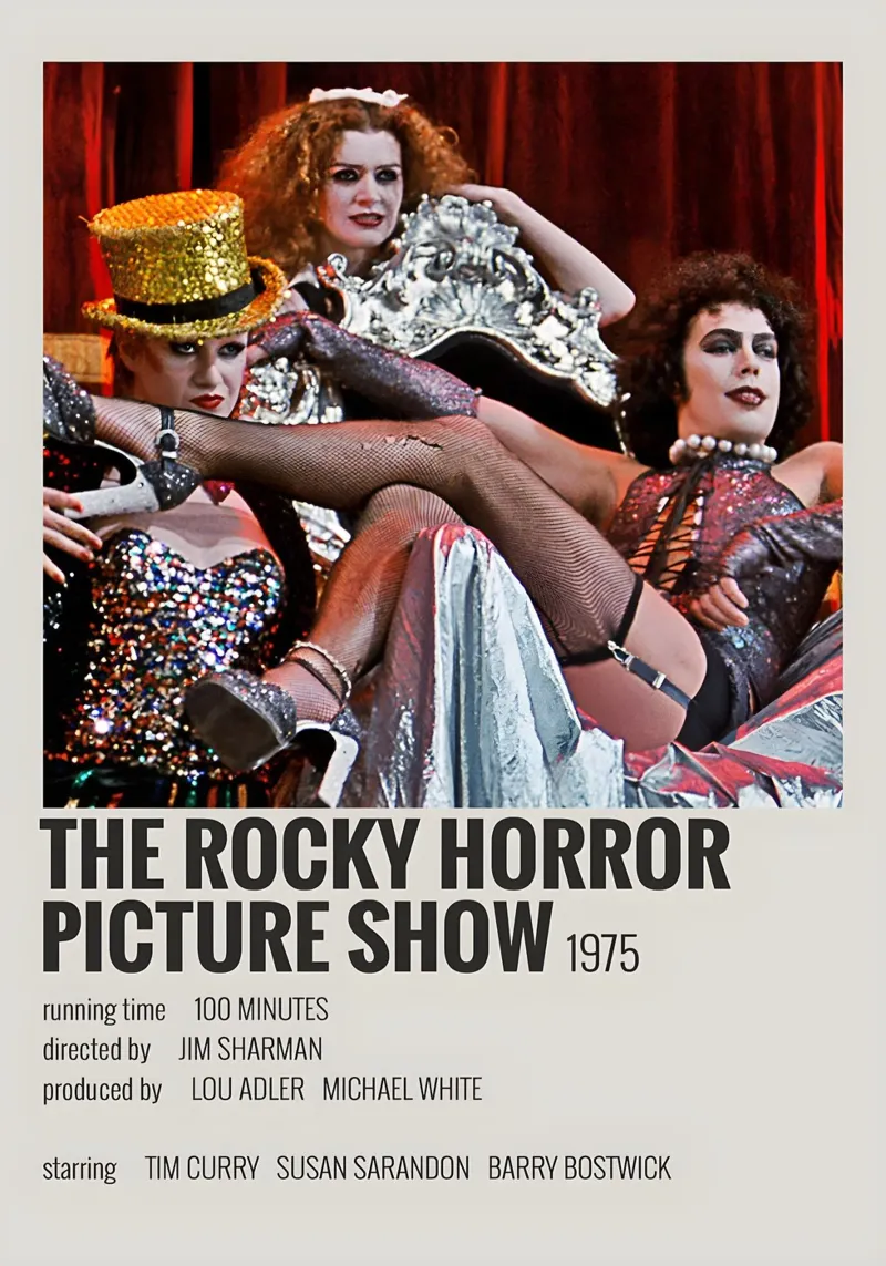 THE ROCKY HORROR PICTURE SHOW 1975 acrylic glass by MVFminimalist