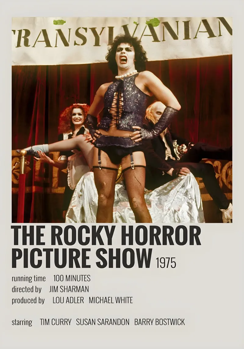 THE ROCKY HORROR PICTURE SHOW 1975 acrylic glass by MVFminimalist