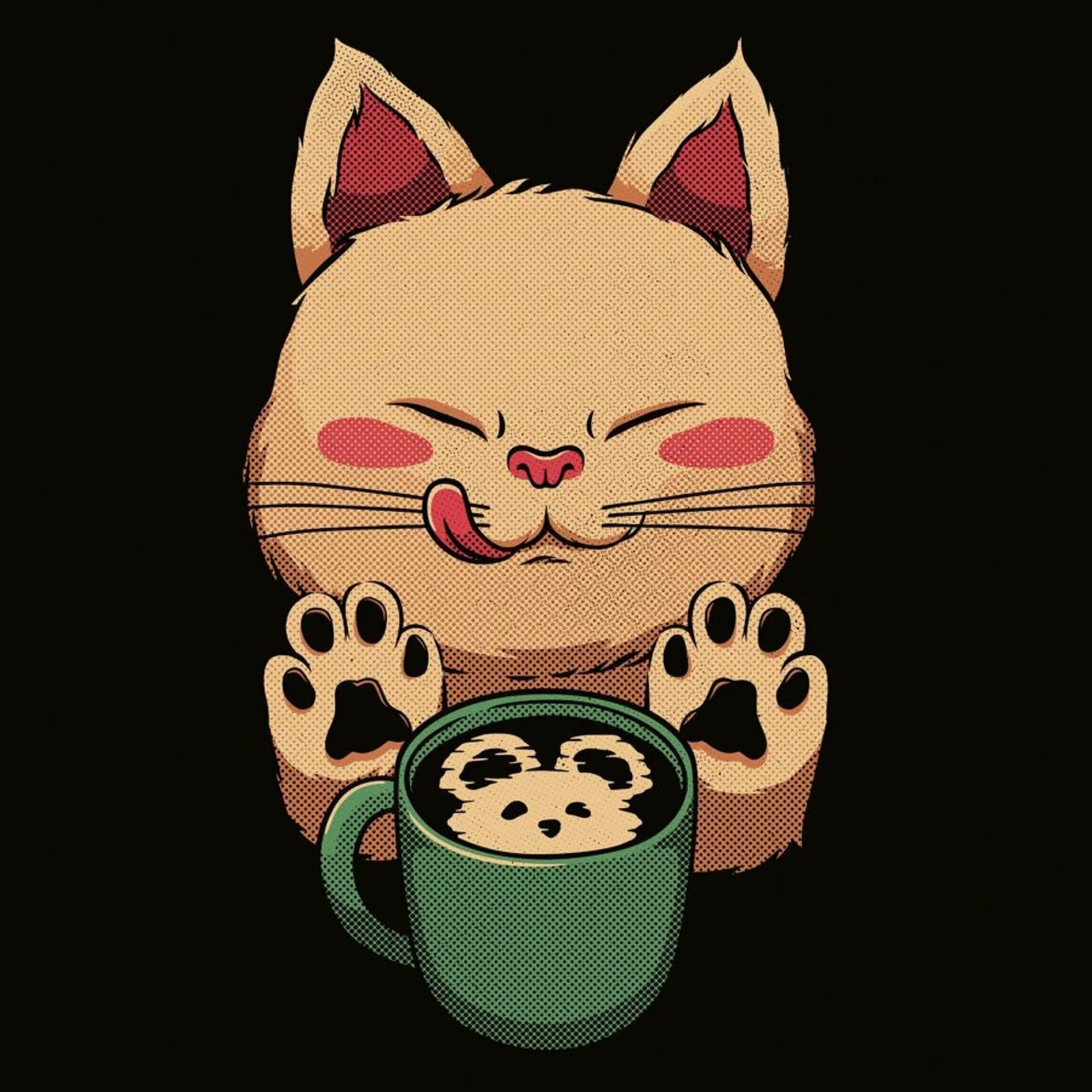Kitty Latte Little Mouse pellicola backlit da Tobe Fonseca