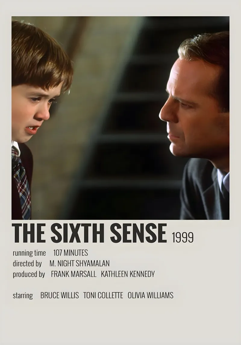 THE SIXTH SENSE 1999 pellicola backlit da MVFminimalist