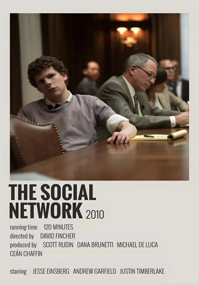 THE SOCIAL NETWORK 2010 pellicola backlit da MVFminimalist