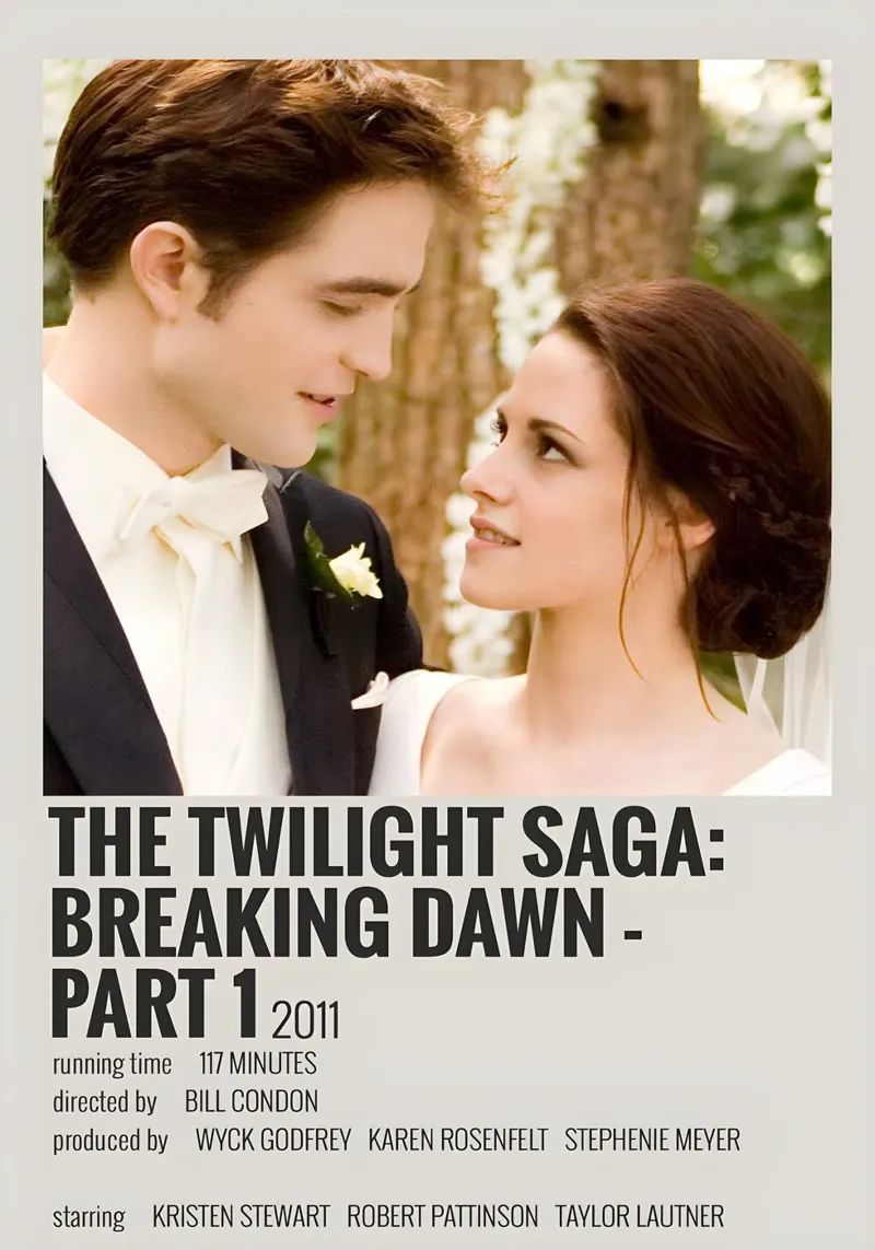 THE TWILIGHT SAGA BREAKING DAWN - PART 1 2011 pellicola backlit da MVFminimalist