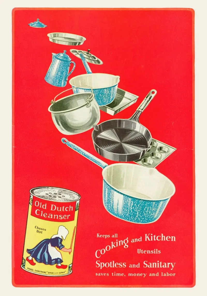 Vecchia pubblicità olandese del detergente - Stampa d'arte retrò per la cucina poster da ClubArt