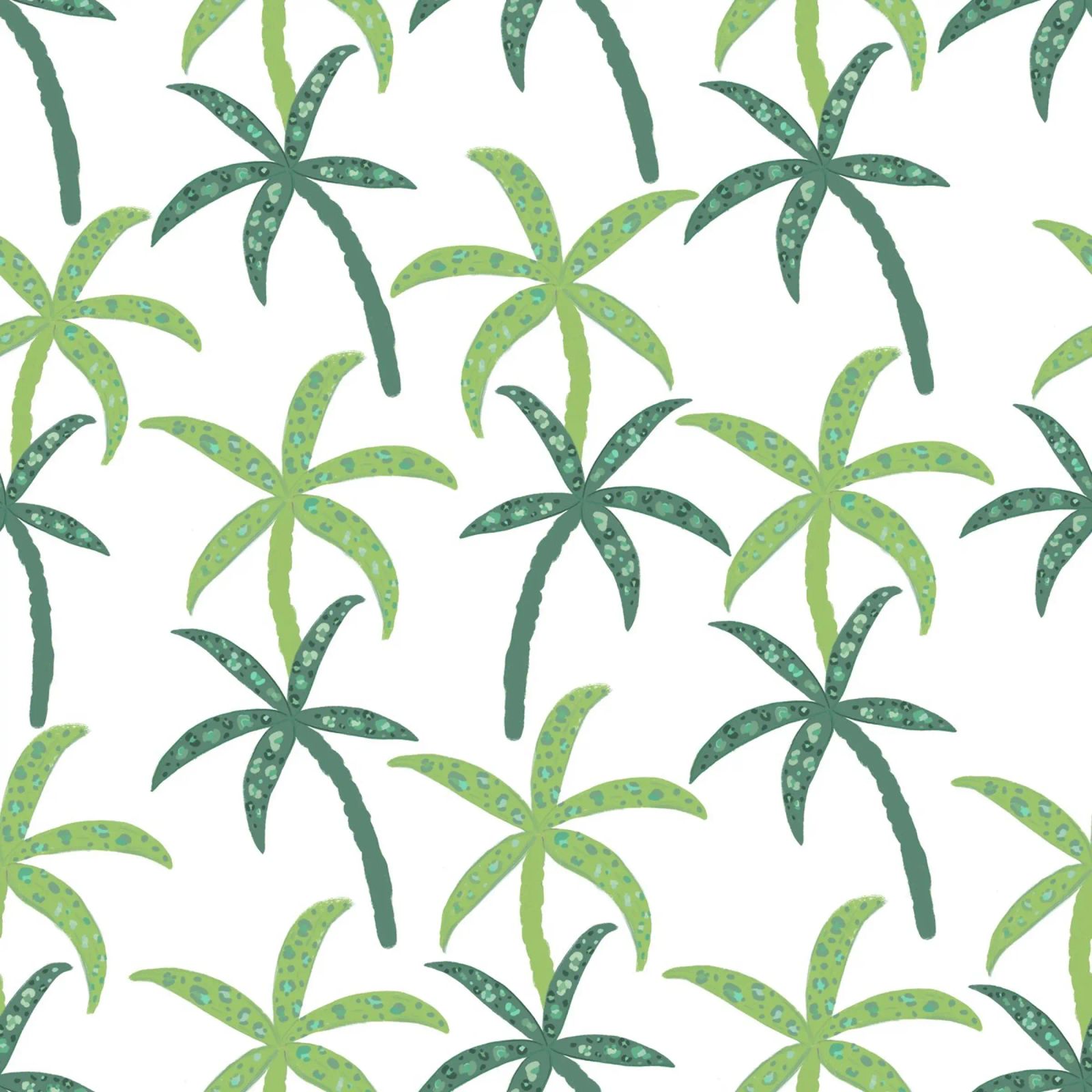 Rain forest with leopard pattern canvas by gulsengunel