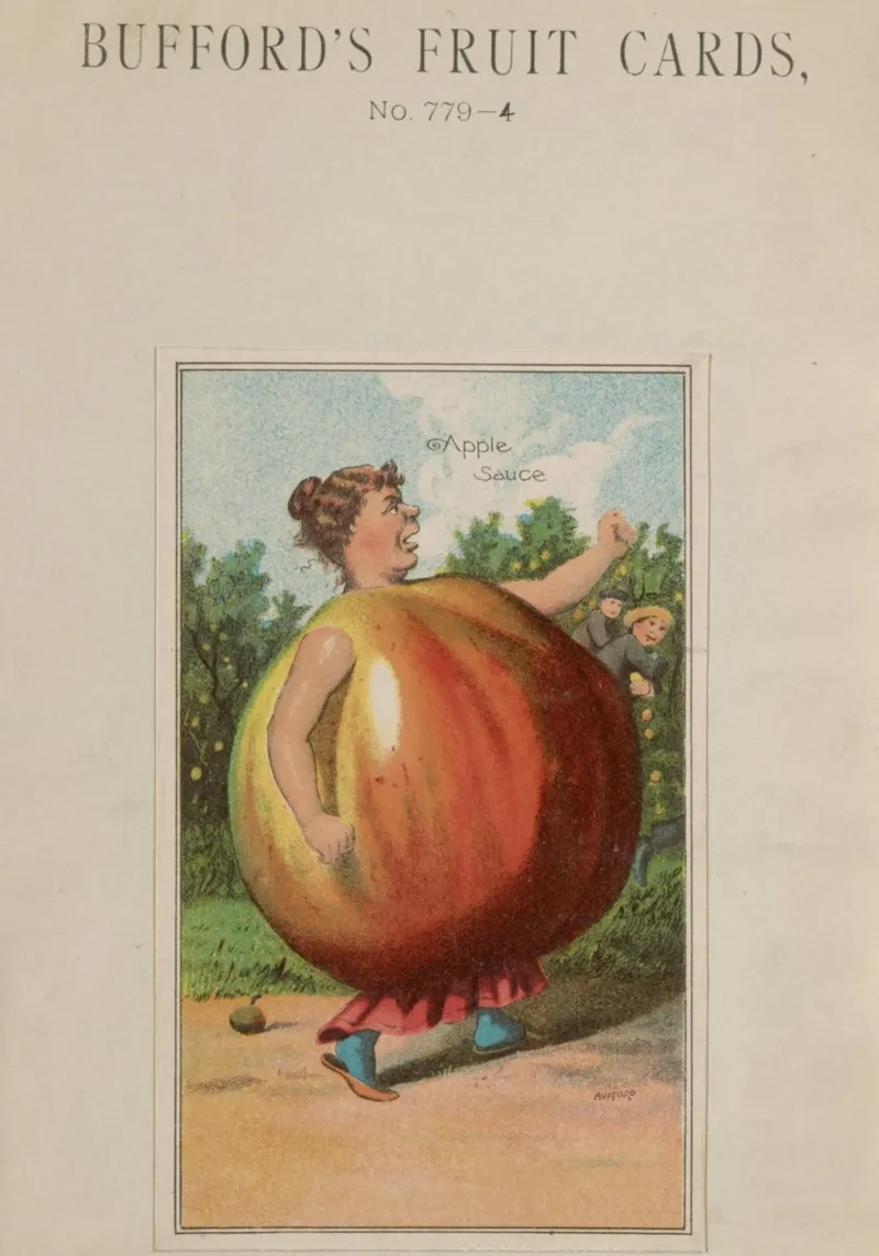 Carta della frutta Bufford's vintage "Salsa di mele" (1887) poster da ClubArt