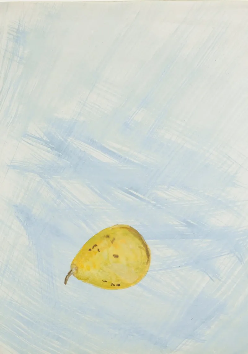 Abstract Still Life Pear Art Print - Modern Fruit Decor canvas by ClubArt