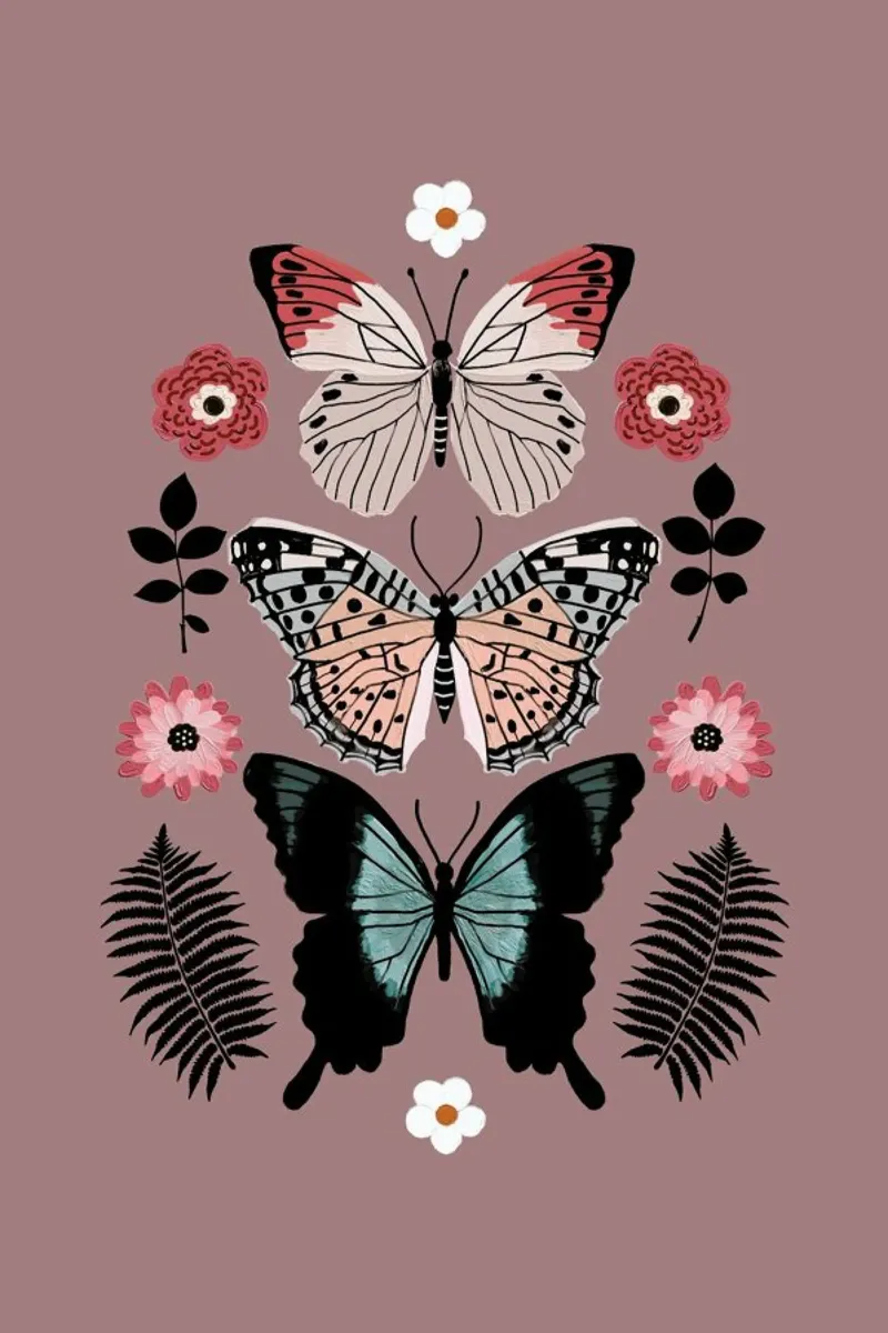 Butterflies Totem2 Acryl-Glas von cafelab