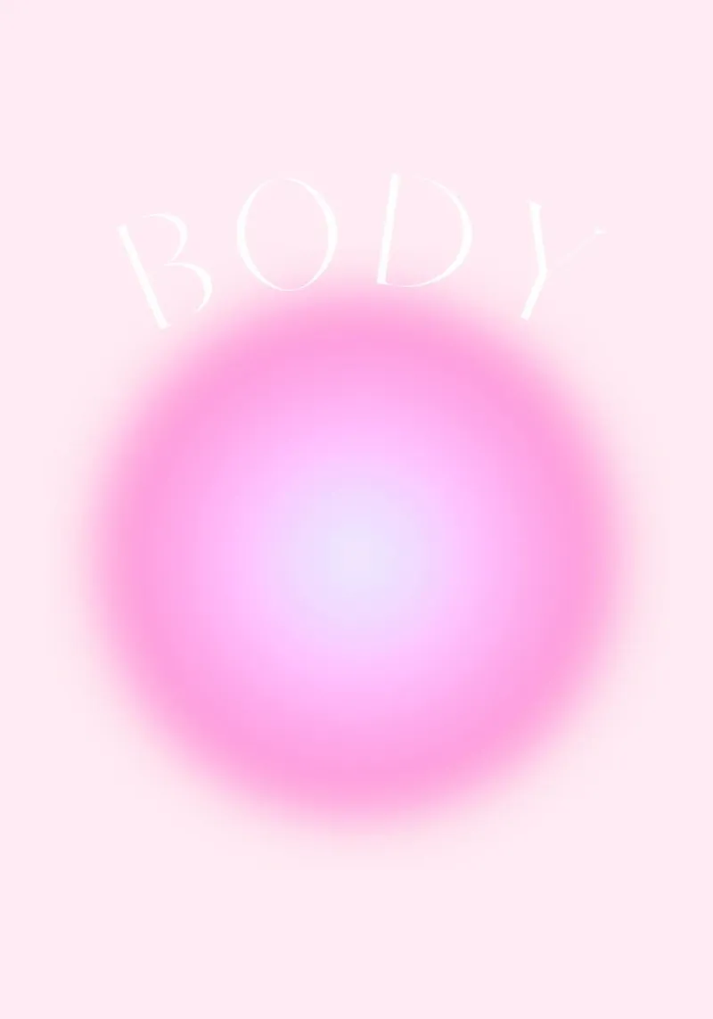 Arte del benessere "BODY" Rosa e Lavanda Aura Gradiente poster con telaio in alluminio da homdeco