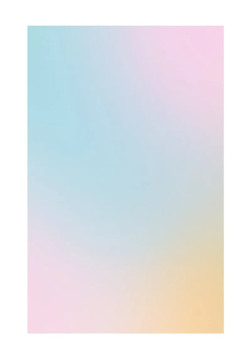 Pastel Aura Blauw Roze Geel Kleurverloop Abstracte Kunst canvas van homdeco