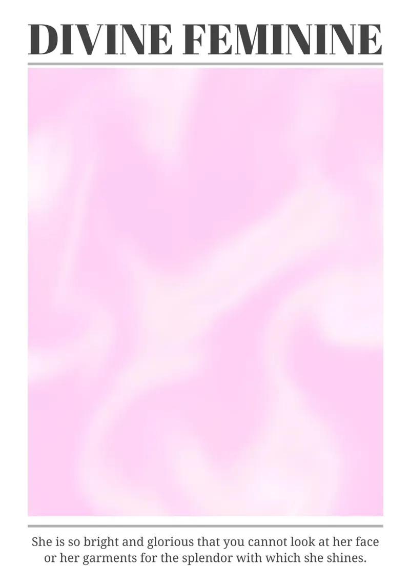 "Divine Feminine" Roze Werveling Abstracte Aura Kunstdruk hahnemühle van homdeco