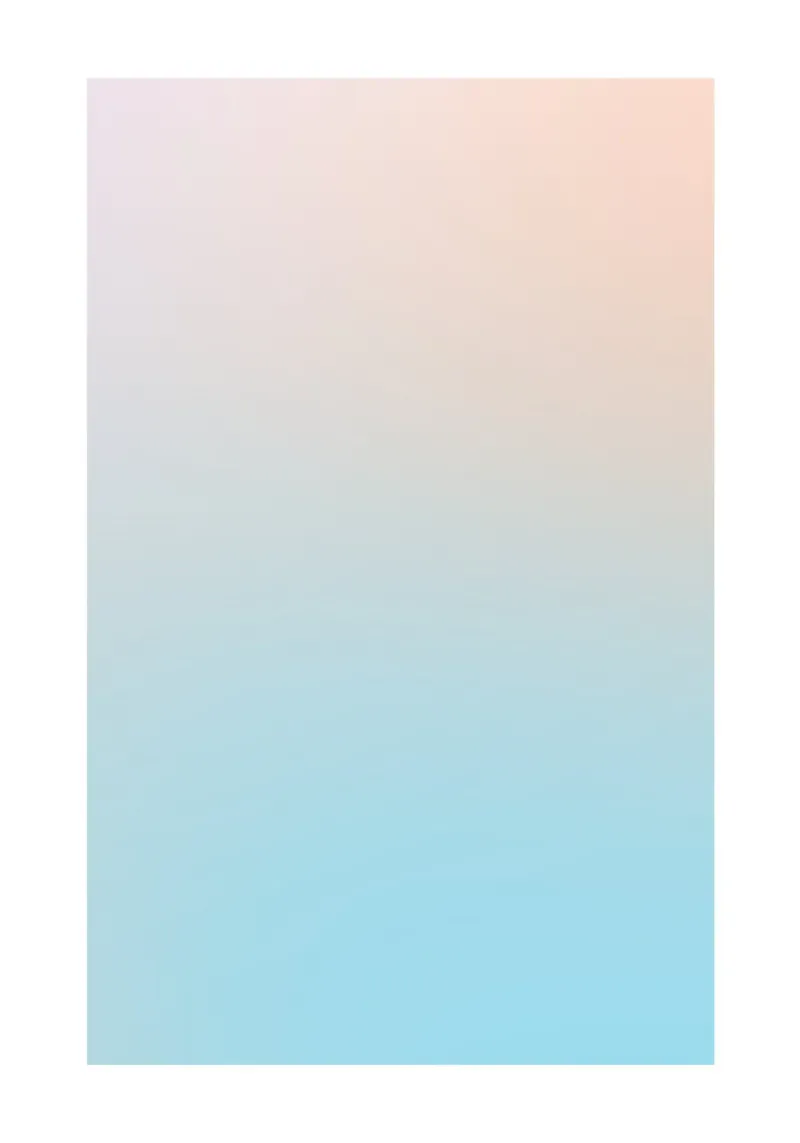Serene Peach Blue Gradient Abstract Wall Art Print Hahnemühle von homdeco