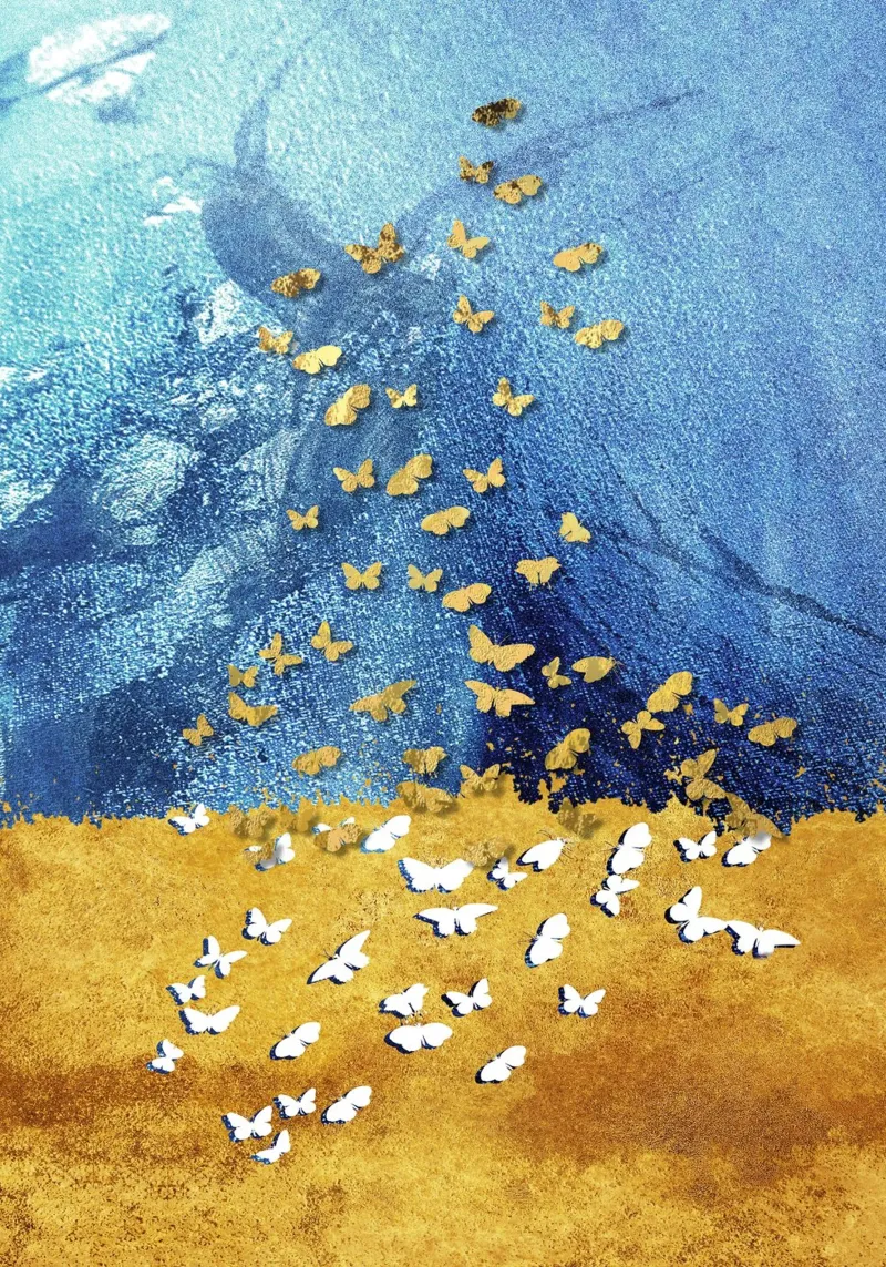 abstract butterfly poster da vintageshop