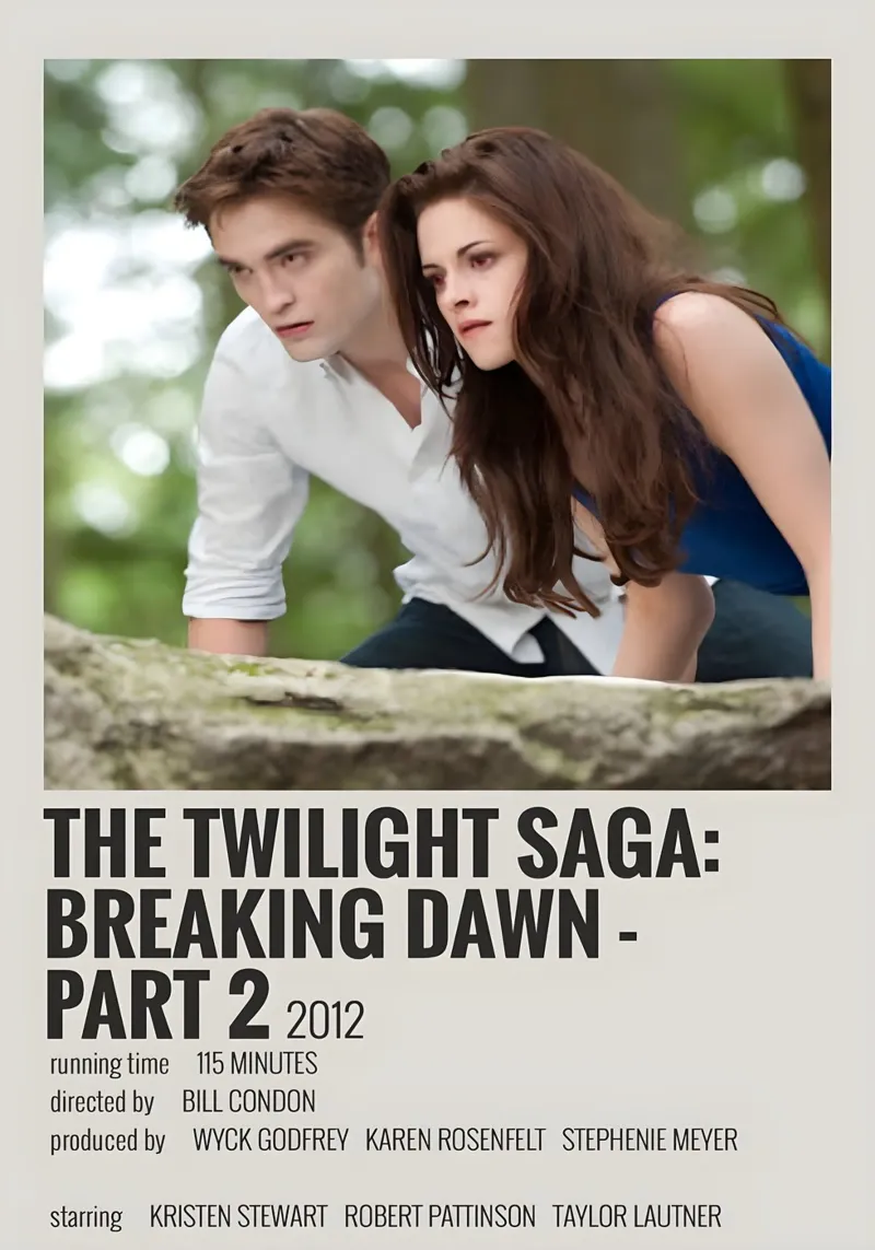 THE TWILIGHT SAGA BREAKING DAWN - PART 2 2012 alluminio dibond da MVFminimalist
