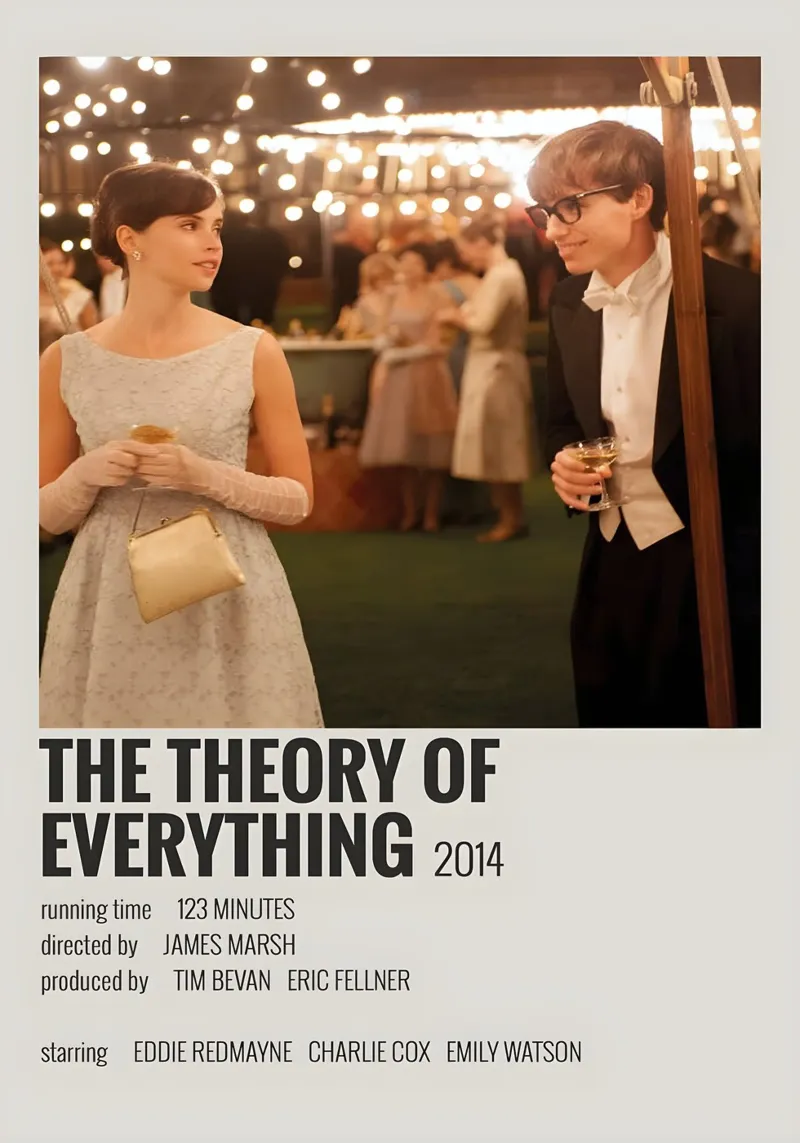 THE THEORY OF EVERYTHING 2014 pellicola backlit da MVFminimalist