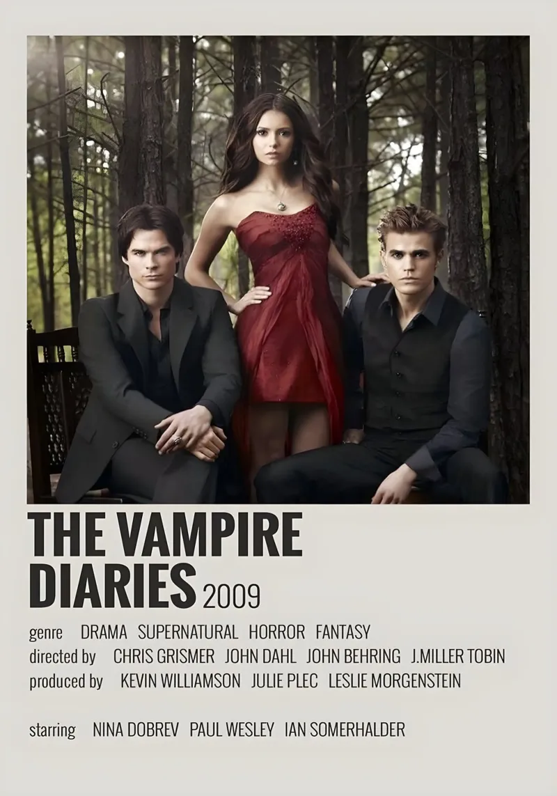 THE VAMPIRE DIARIES 2009 pellicola backlit da MVFminimalist