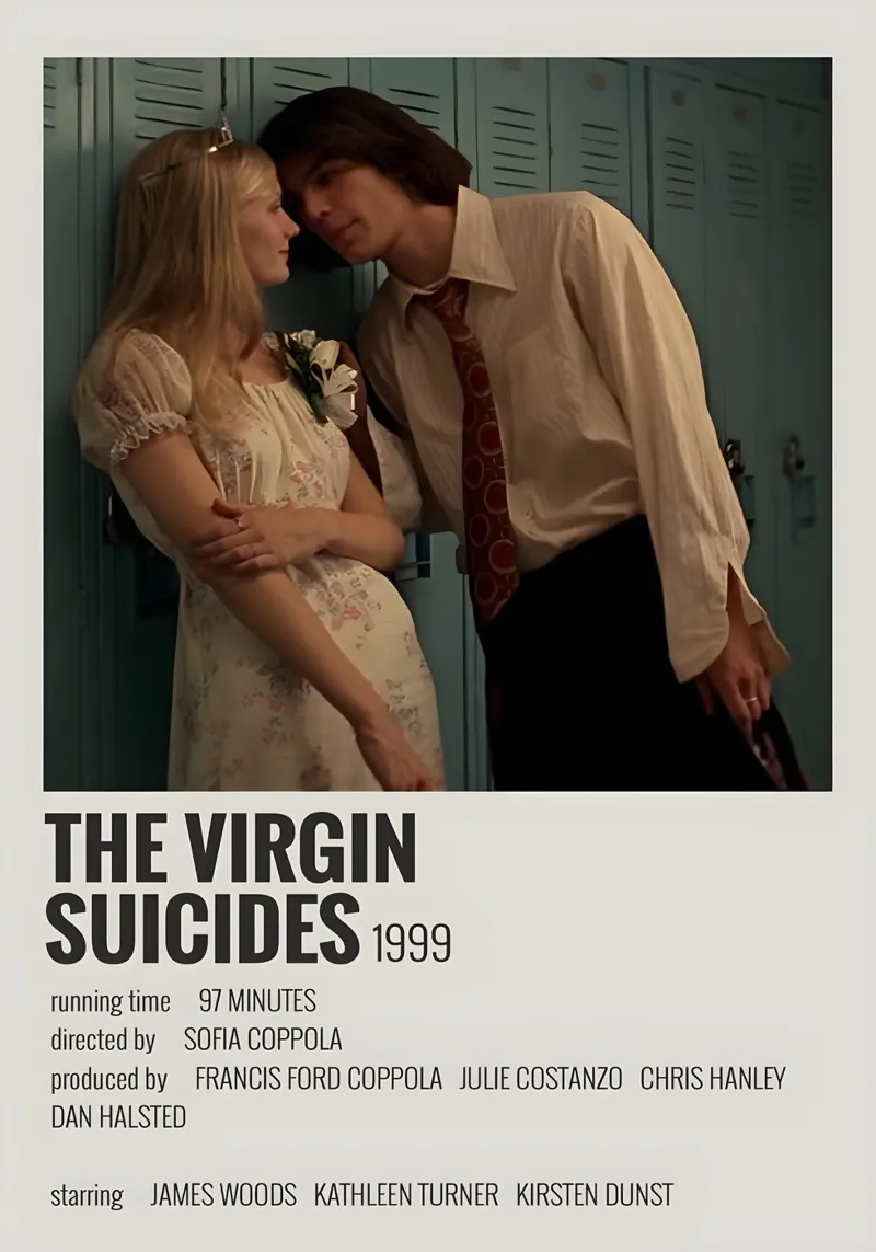 THE VIRGIN SUICIDES 1999 pellicola backlit da MVFminimalist
