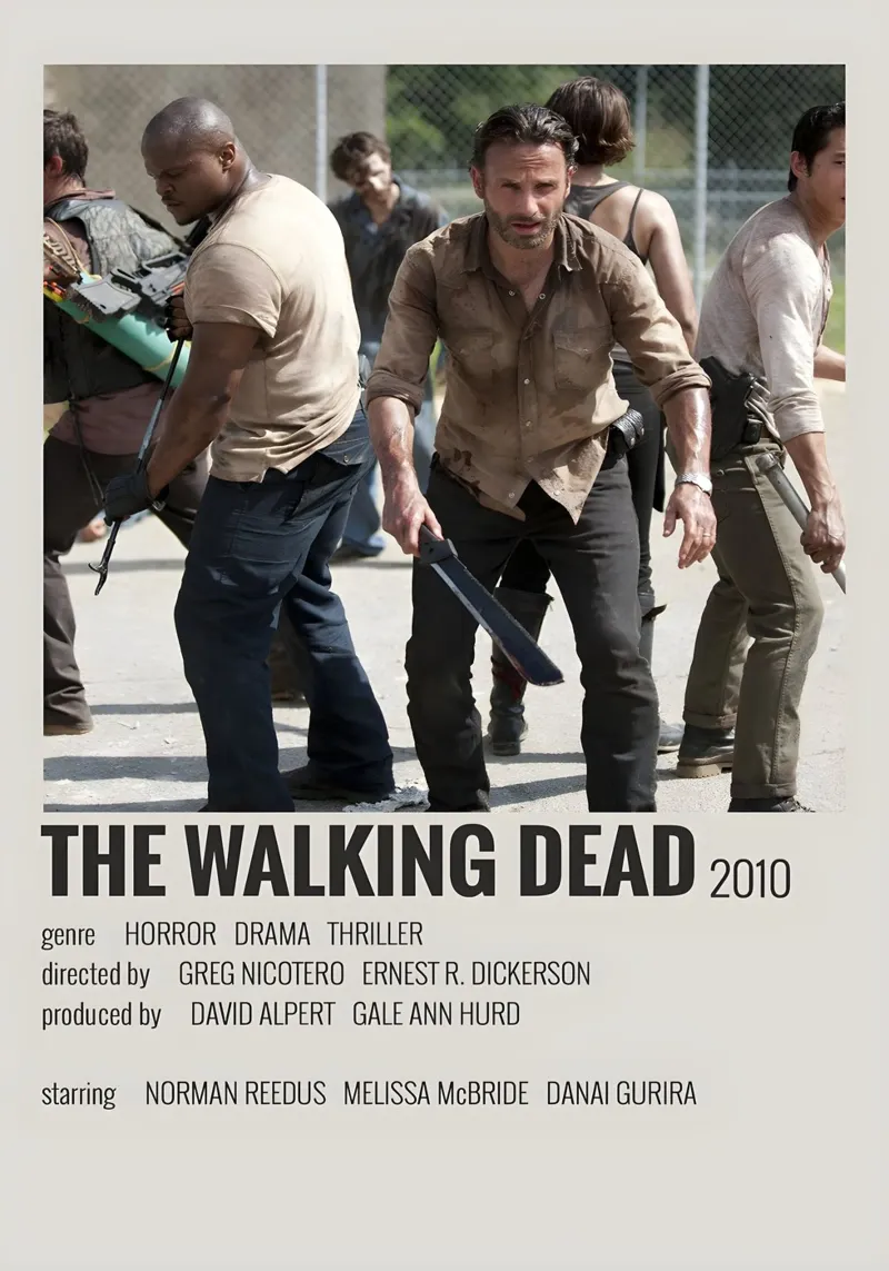 THE WALKING DEAD 2010 pellicola backlit da MVFminimalist