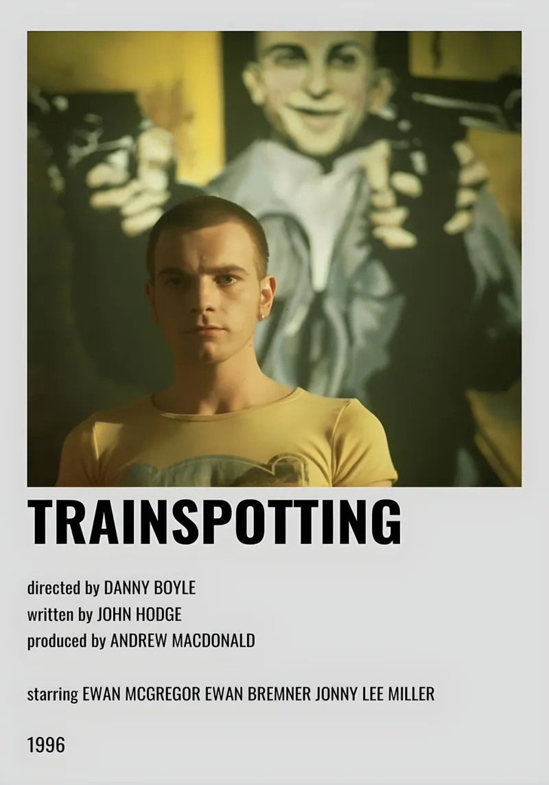 TRAINSPOTTING pellicola backlit da MVFminimalist