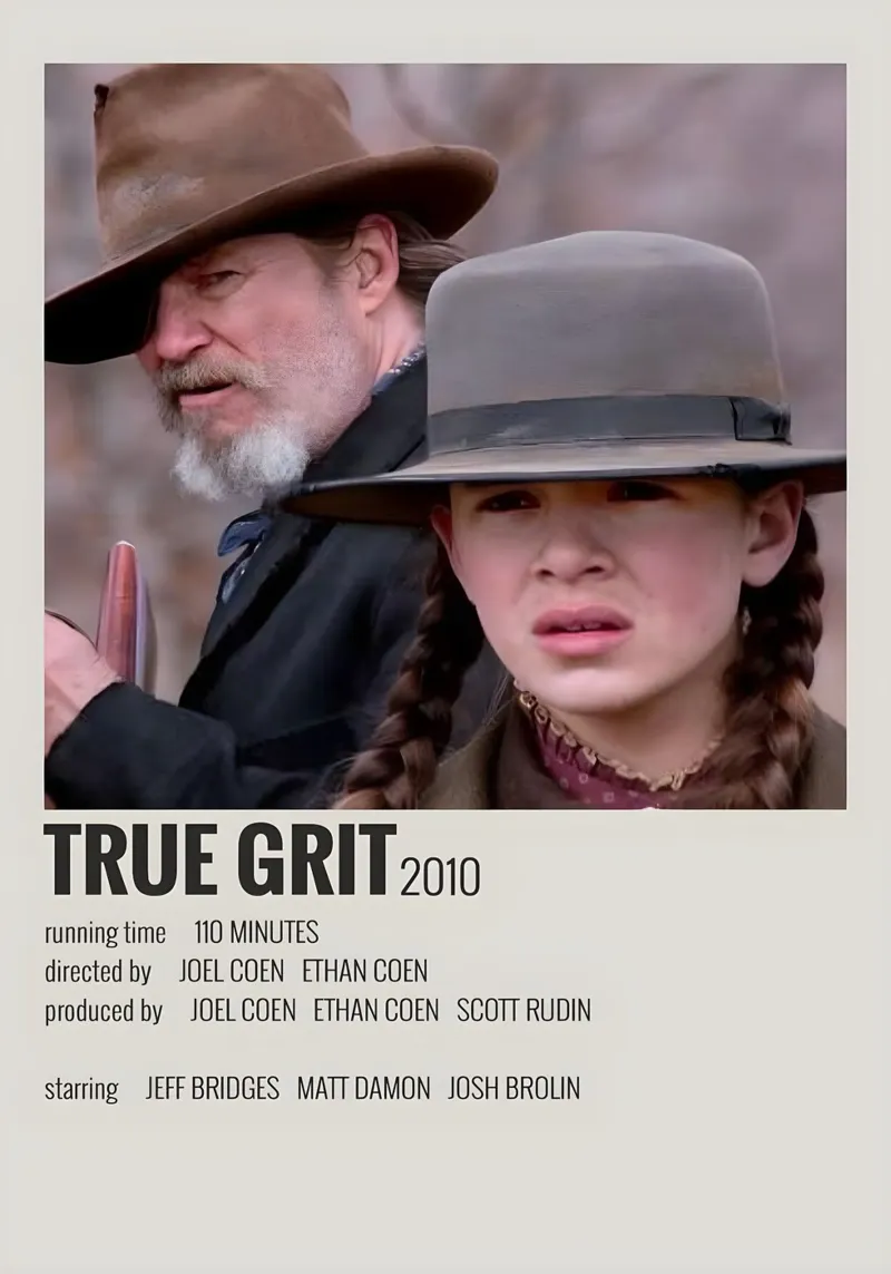 TRUE GRIT 2010 pellicola backlit da MVFminimalist