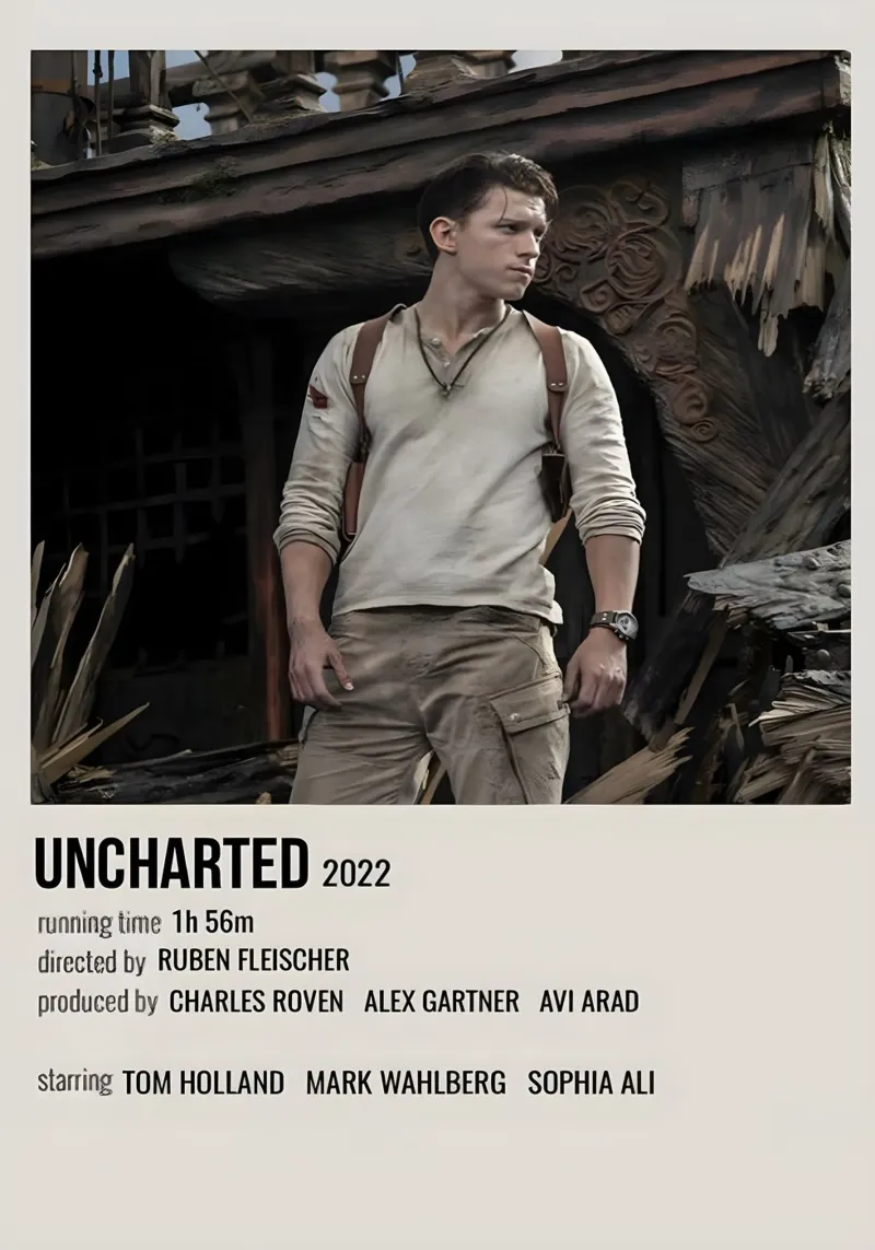 UNCHARTED 2022 pellicola backlit da MVFminimalist